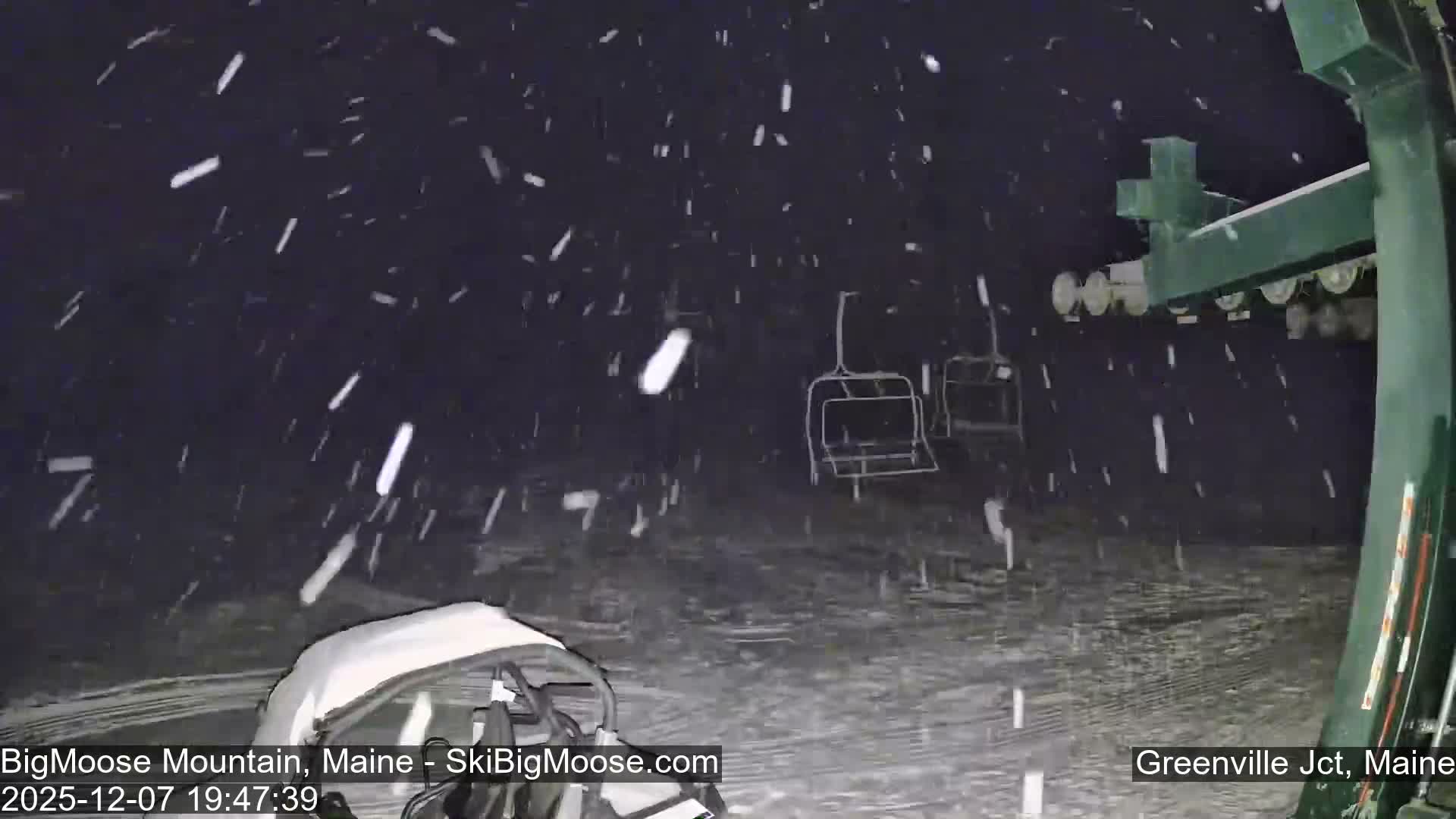 Big Moose Mountain Live Cam 2  Chairlift View - , Maine USA