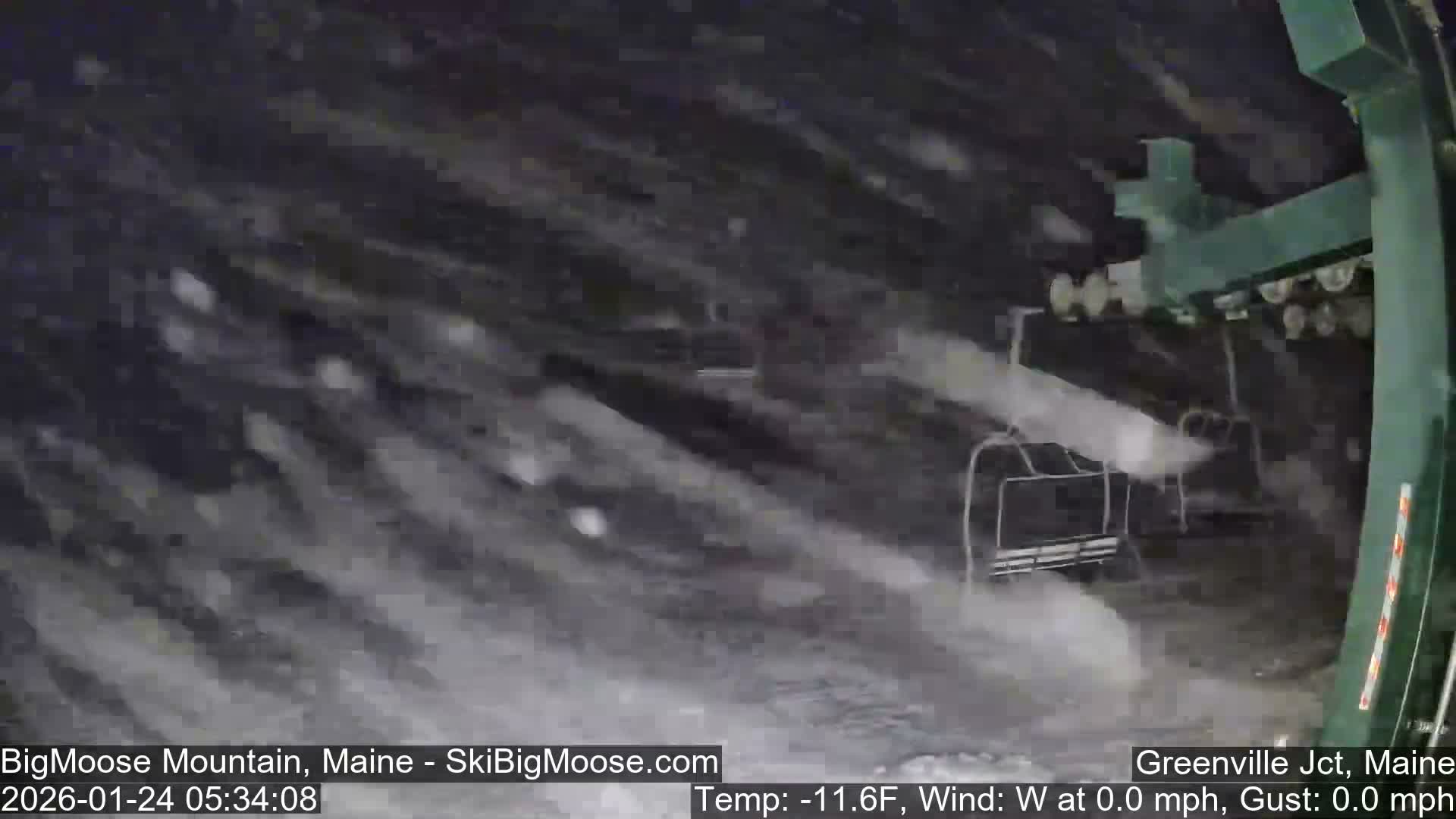Big Moose Mountain Live Cam 2  Chairlift View - , Maine USA