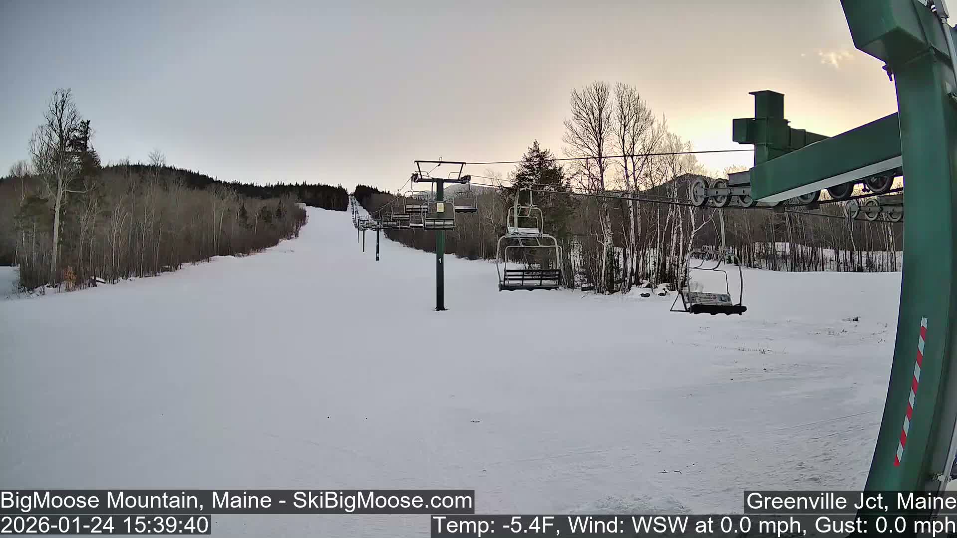 Big Moose Mountain Live Cam 2  Chairlift View - , Maine USA