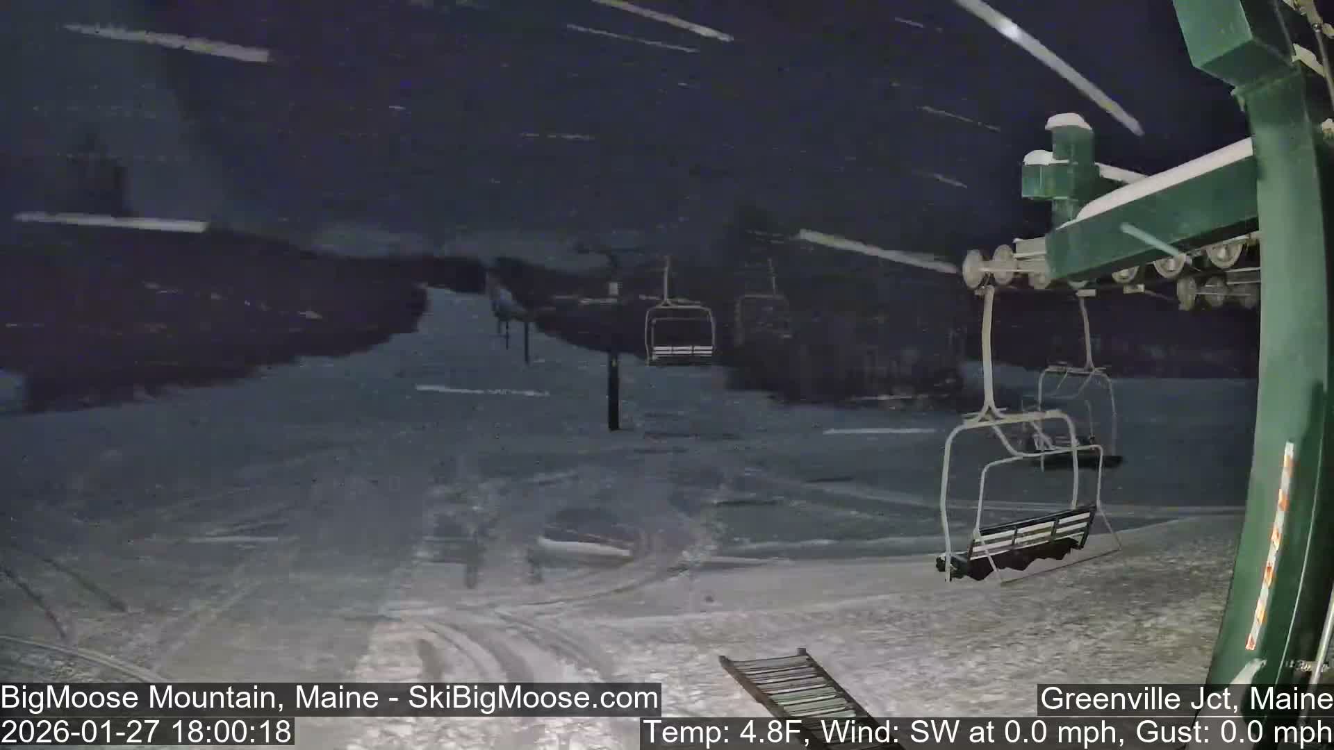 Big Moose Mountain Live Cam 2  Chairlift View - , Maine USA