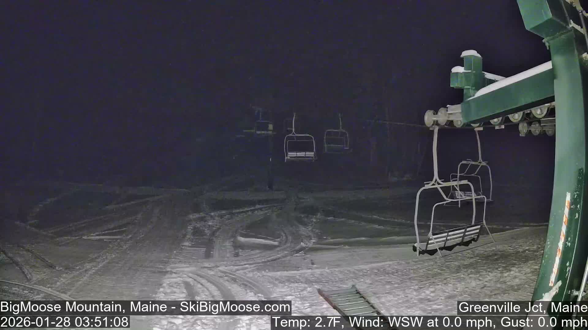 Big Moose Mountain Live Cam 2  Chairlift View - , Maine USA