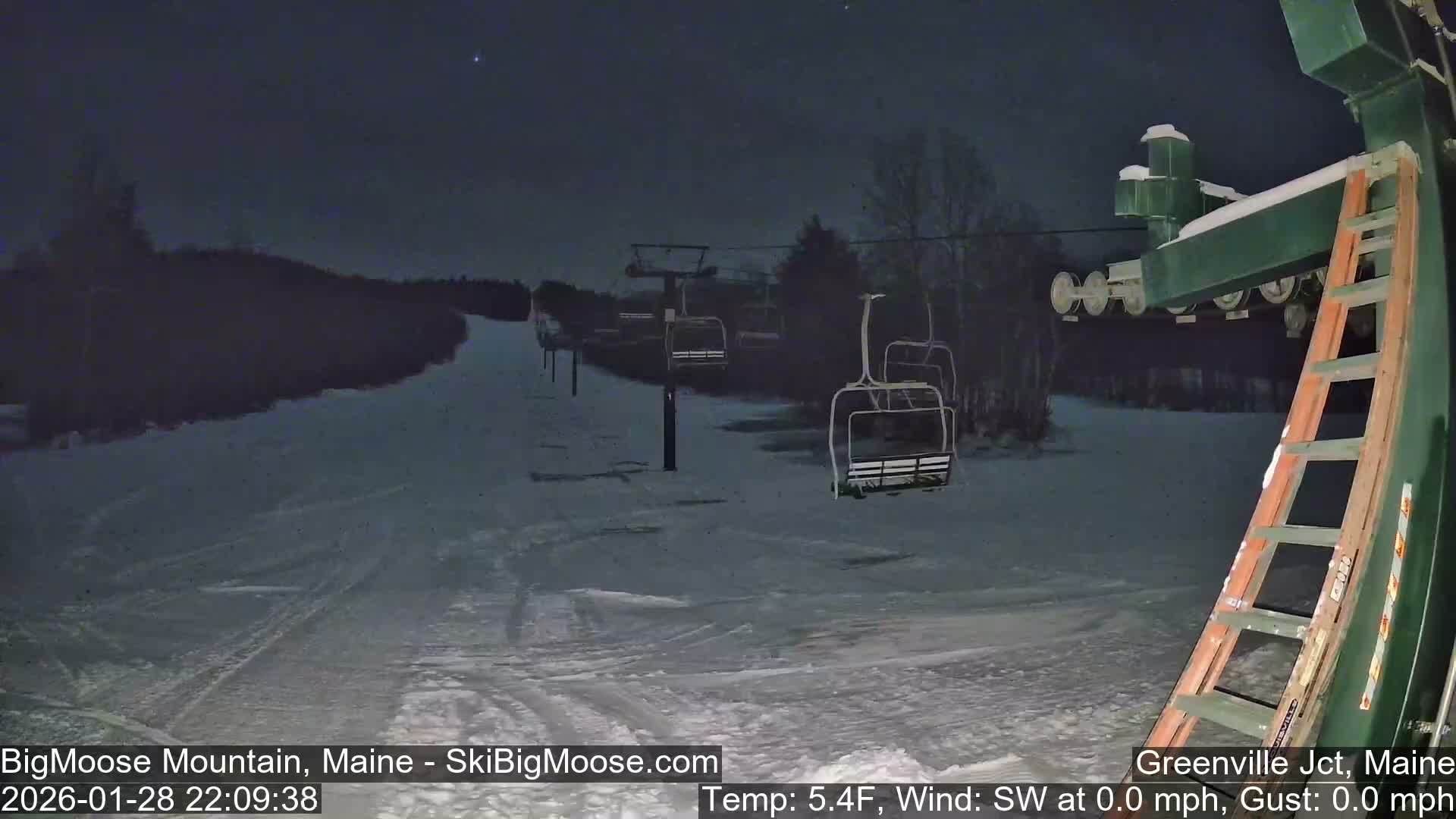 Big Moose Mountain Live Cam 2  Chairlift View - , Maine USA