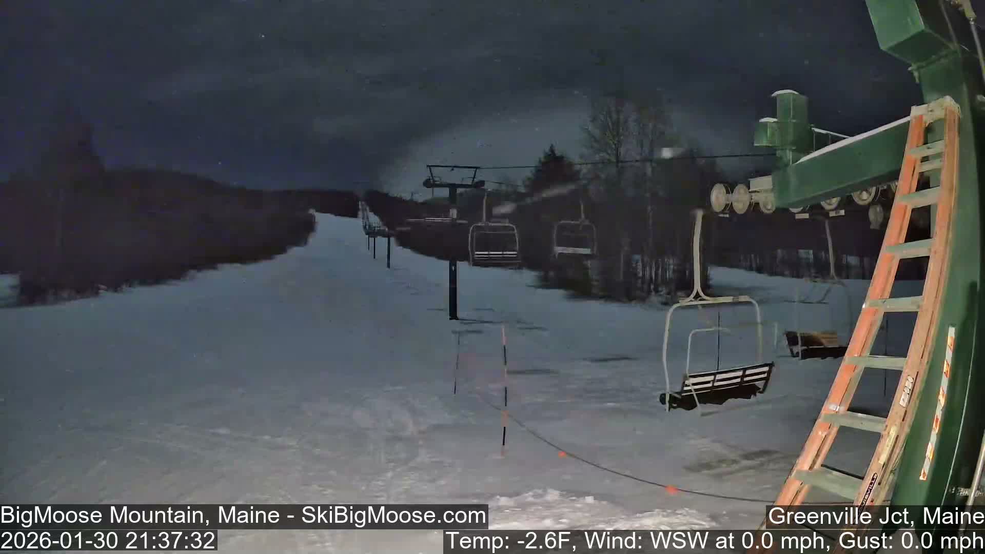 Big Moose Mountain Live Cam 2  Chairlift View - , Maine USA