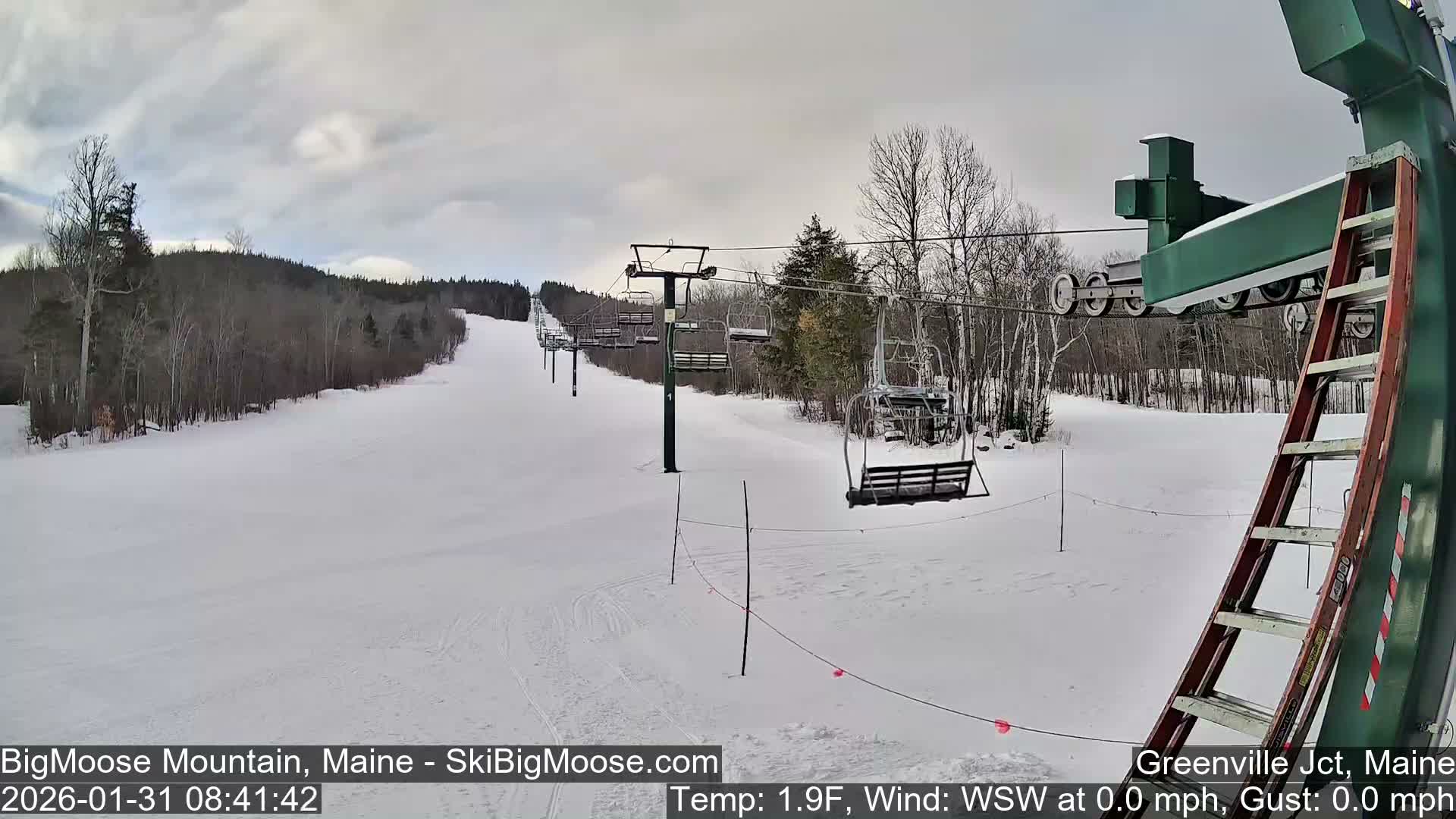 Big Moose Mountain Live Cam 2  Chairlift View - , Maine USA