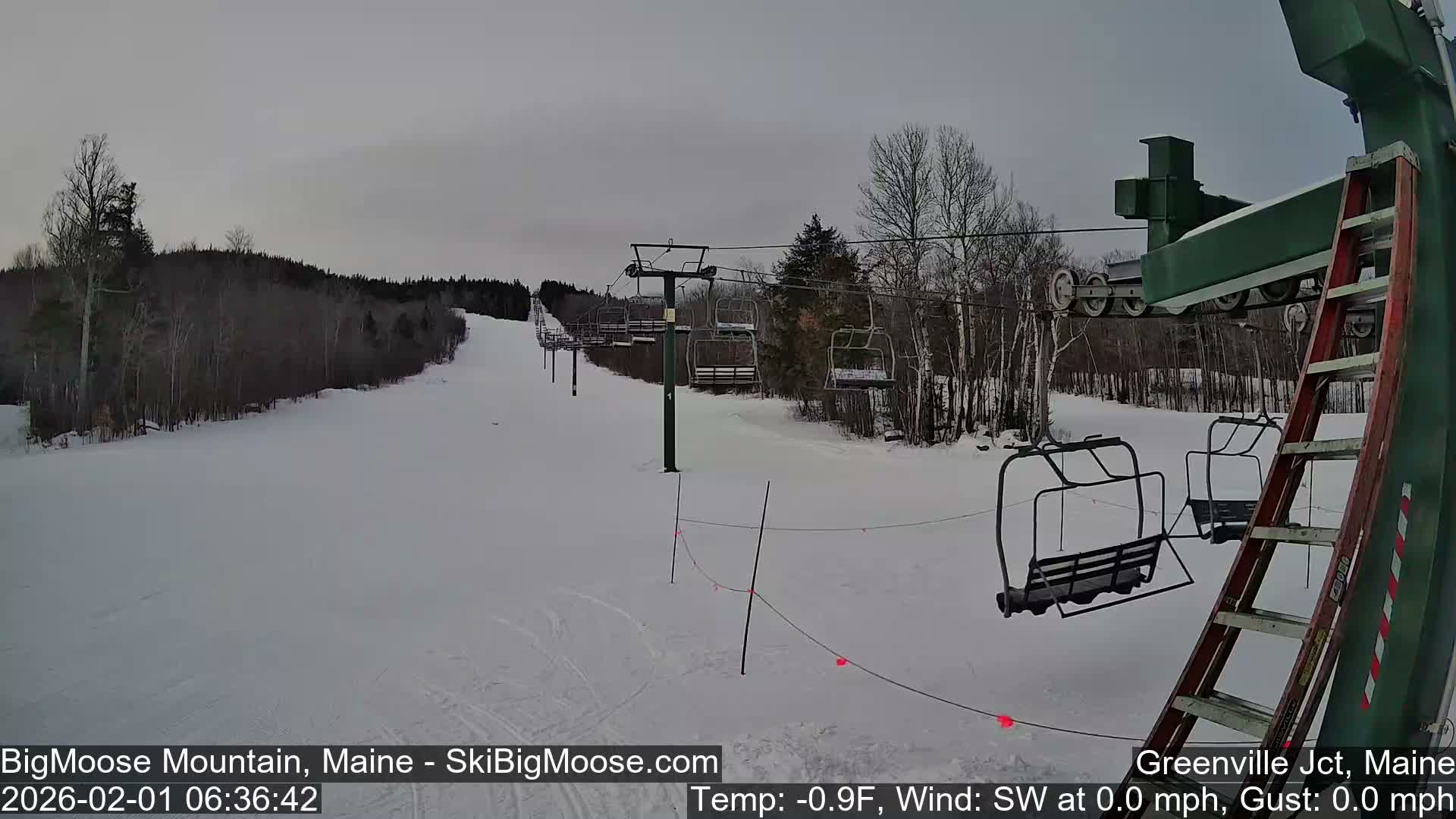 Big Moose Mountain Live Cam 2  Chairlift View - , Maine USA