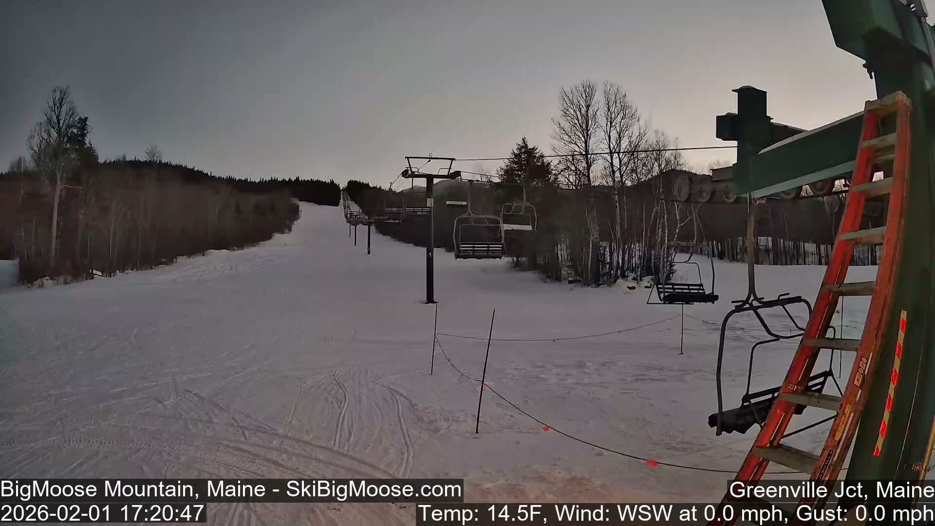Big Moose Mountain Live Cam 2  Chairlift View - , Maine USA