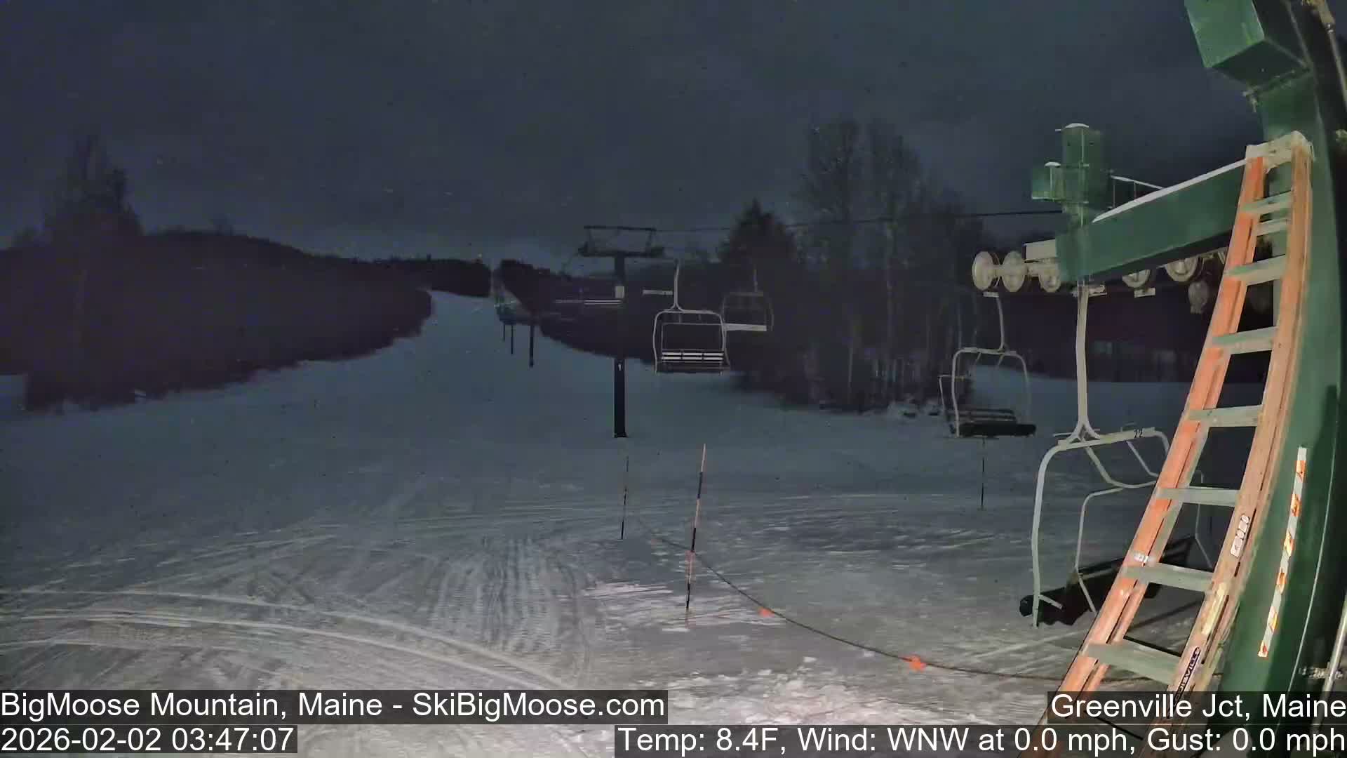 Big Moose Mountain Live Cam 2  Chairlift View - , Maine USA