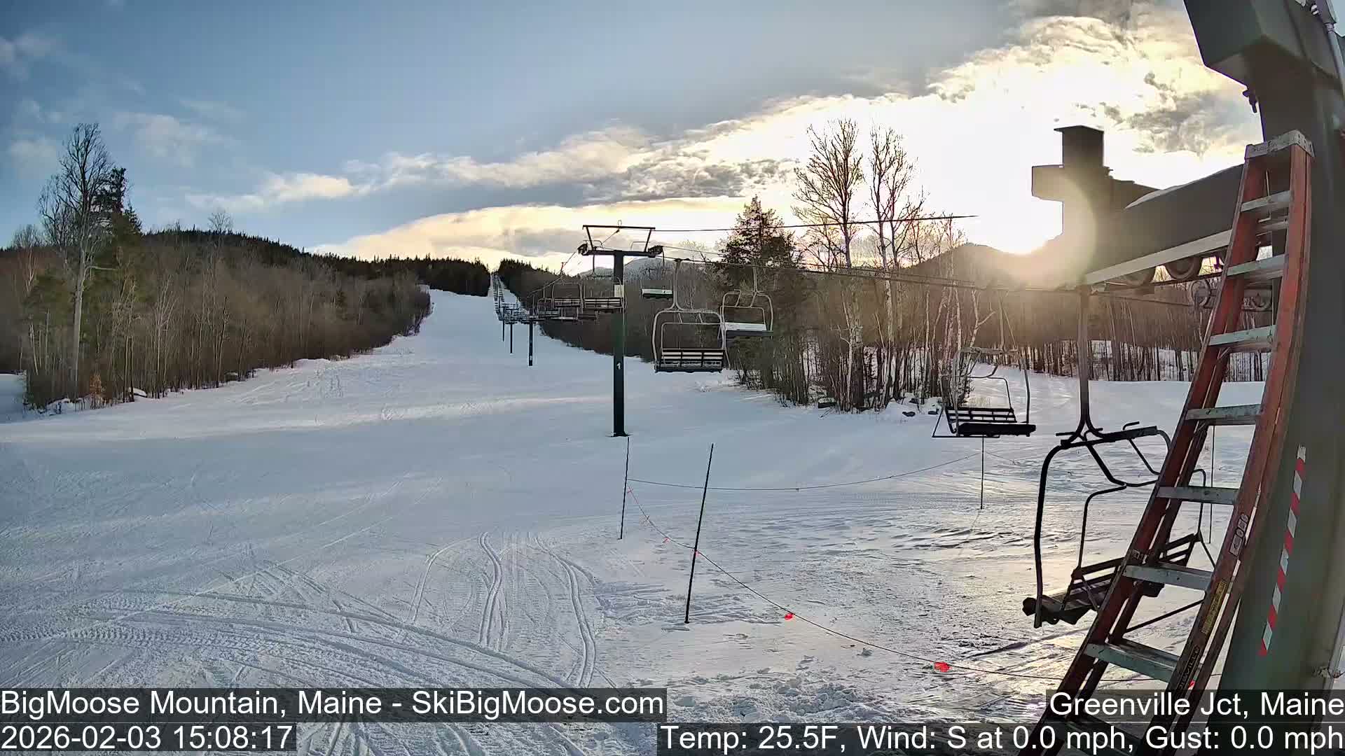 Big Moose Mountain Live Cam 2  Chairlift View - , Maine USA