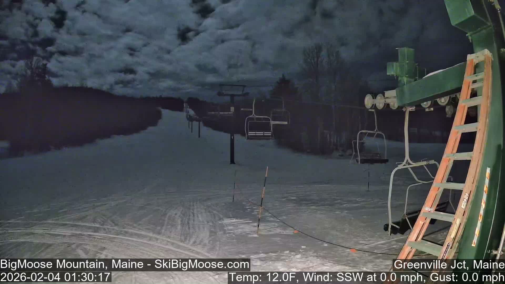 Big Moose Mountain Live Cam 2  Chairlift View - , Maine USA