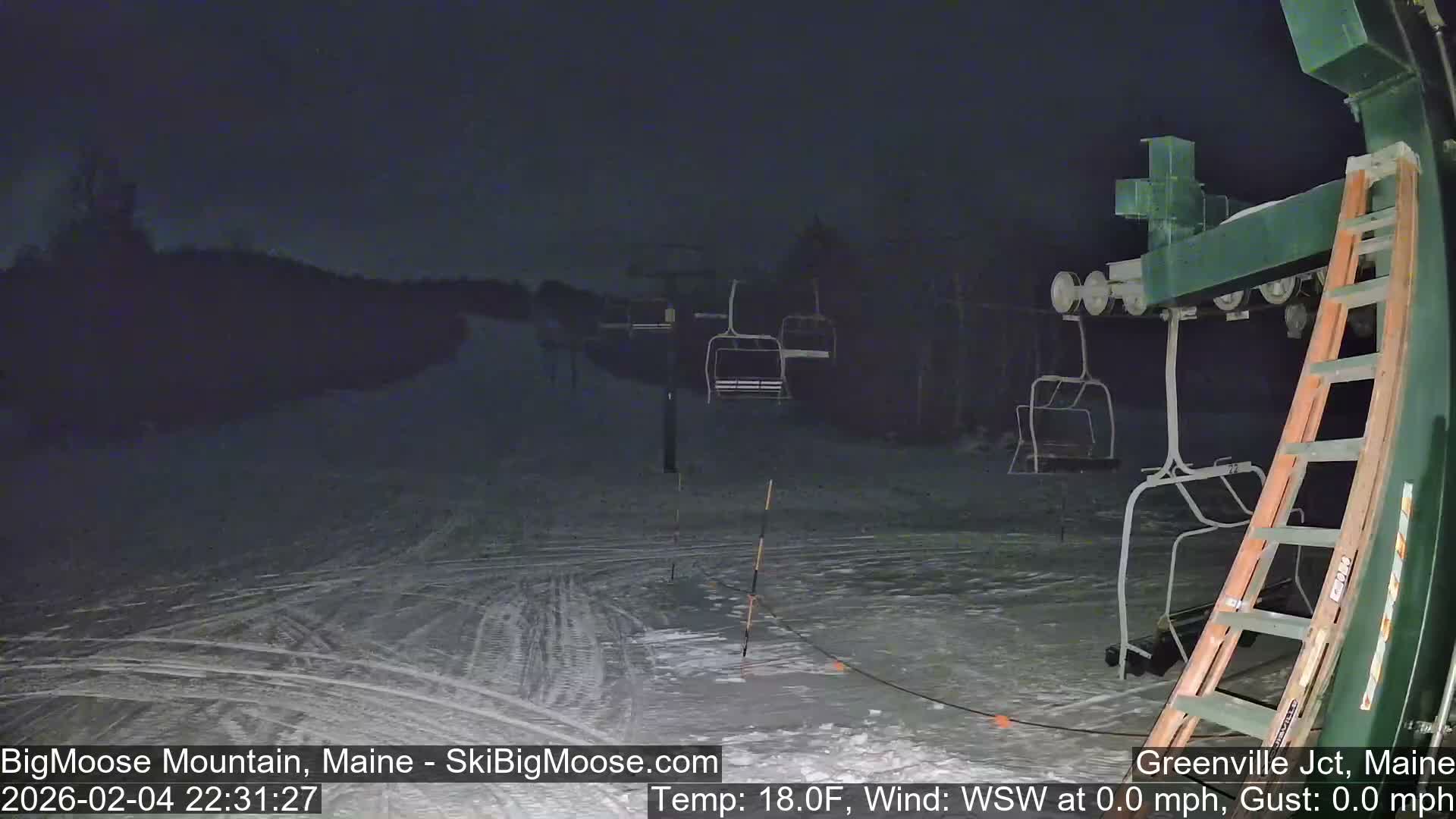 Big Moose Mountain Live Cam 2  Chairlift View - , Maine USA