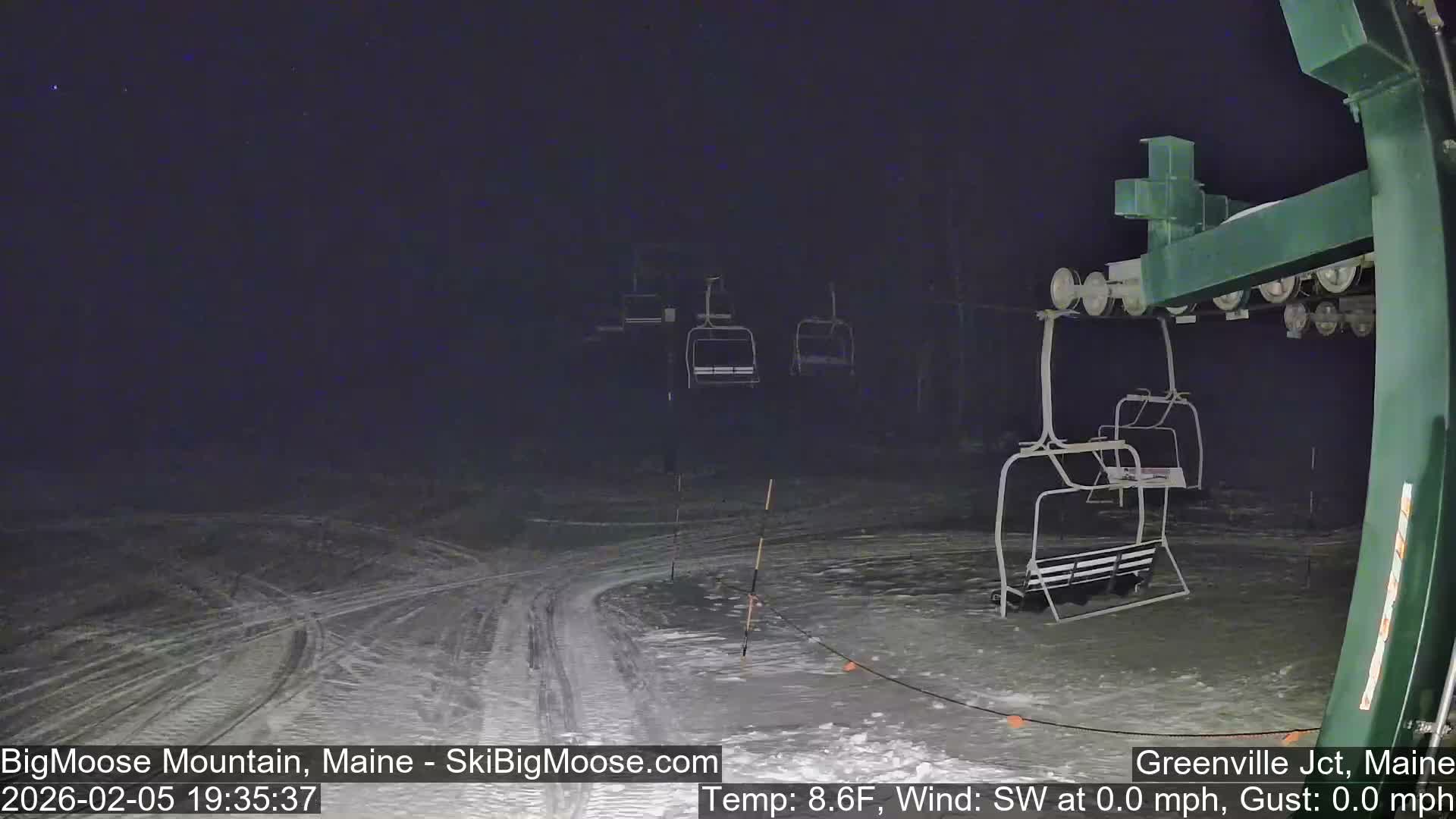 Big Moose Mountain Live Cam 2  Chairlift View - , Maine USA