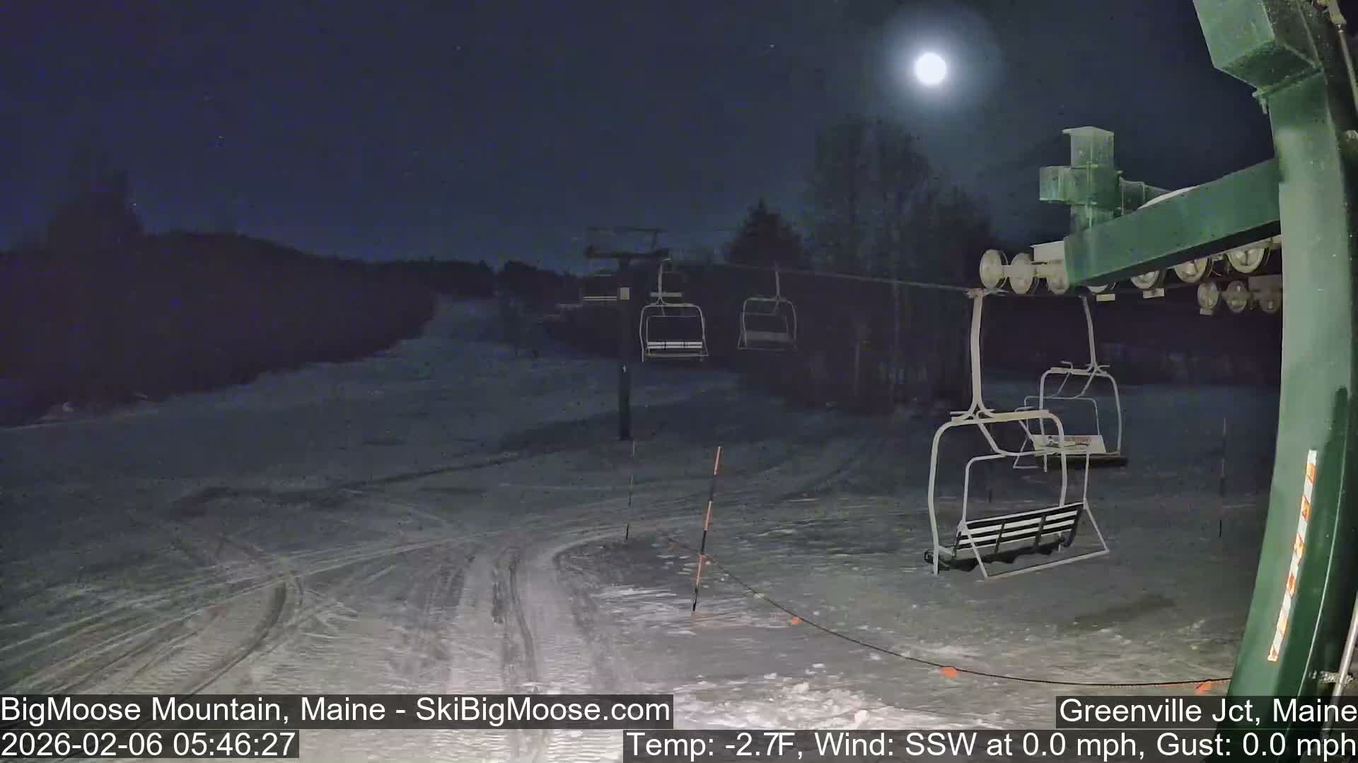 Big Moose Mountain Live Cam 2  Chairlift View - , Maine USA