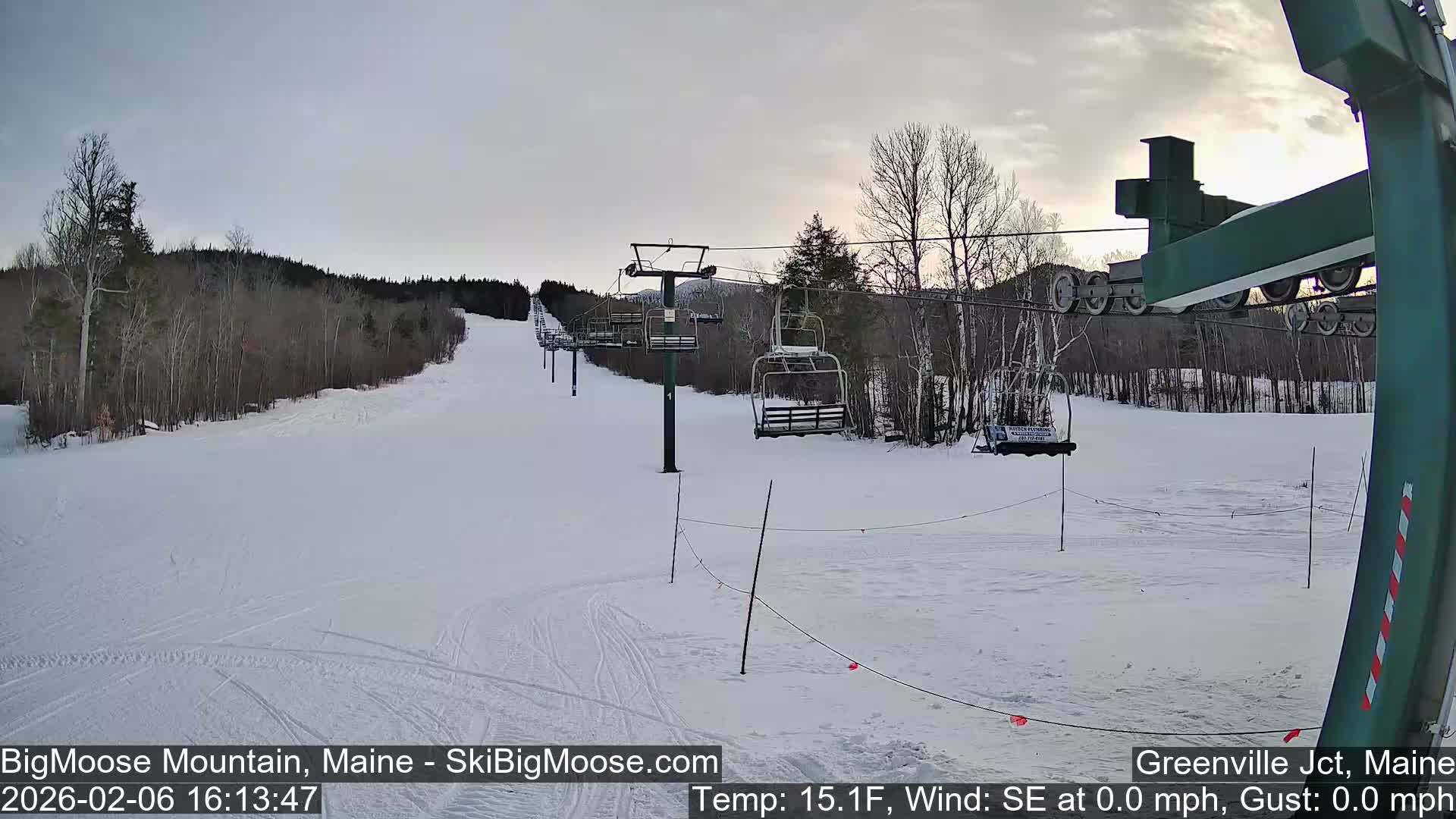 Big Moose Mountain Live Cam 2  Chairlift View - , Maine USA