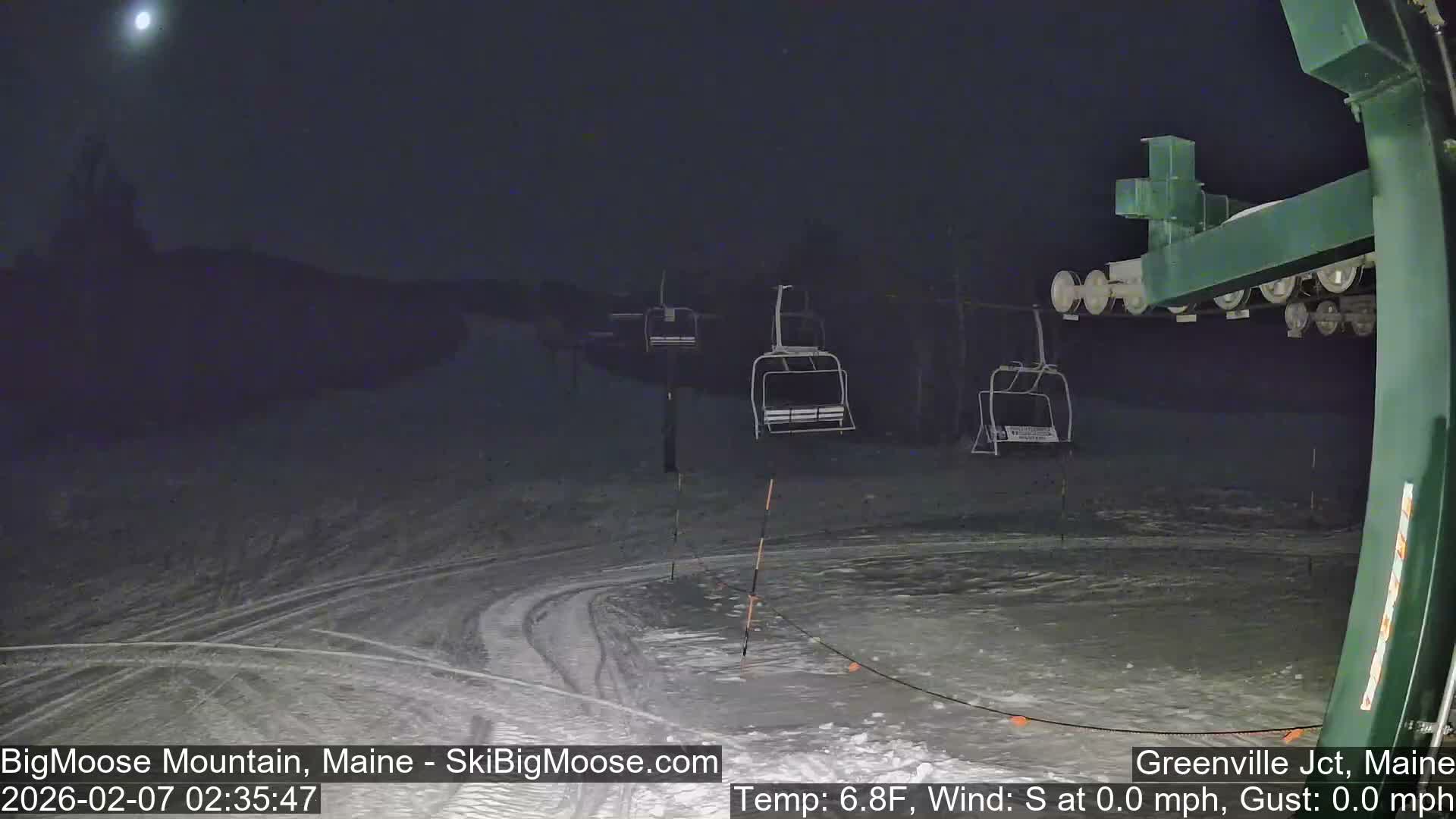 Big Moose Mountain Live Cam 2  Chairlift View - , Maine USA