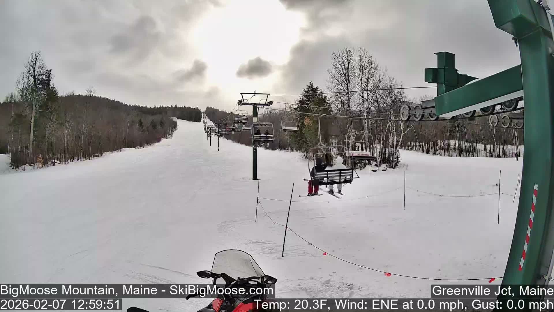 Big Moose Mountain Live Cam 2  Chairlift View - , Maine USA