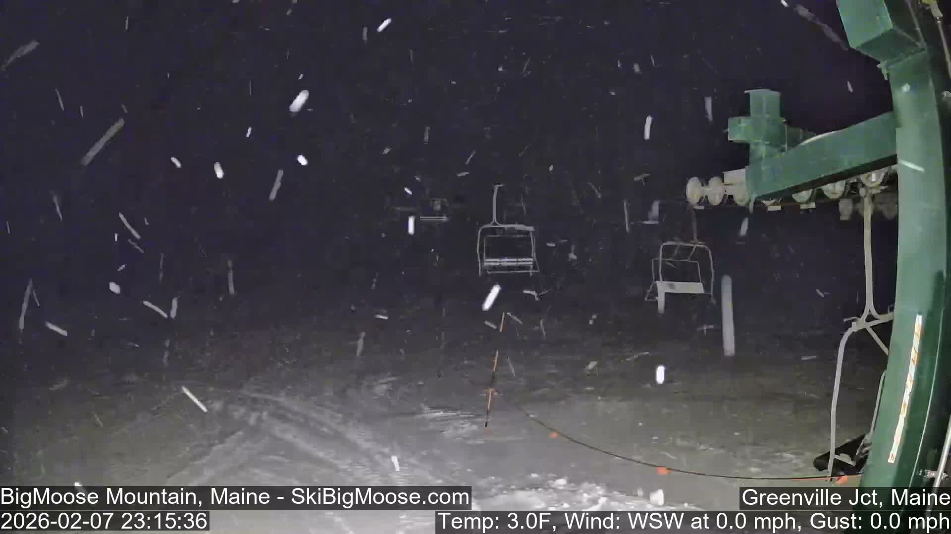 Big Moose Mountain Live Cam 2  Chairlift View - , Maine USA