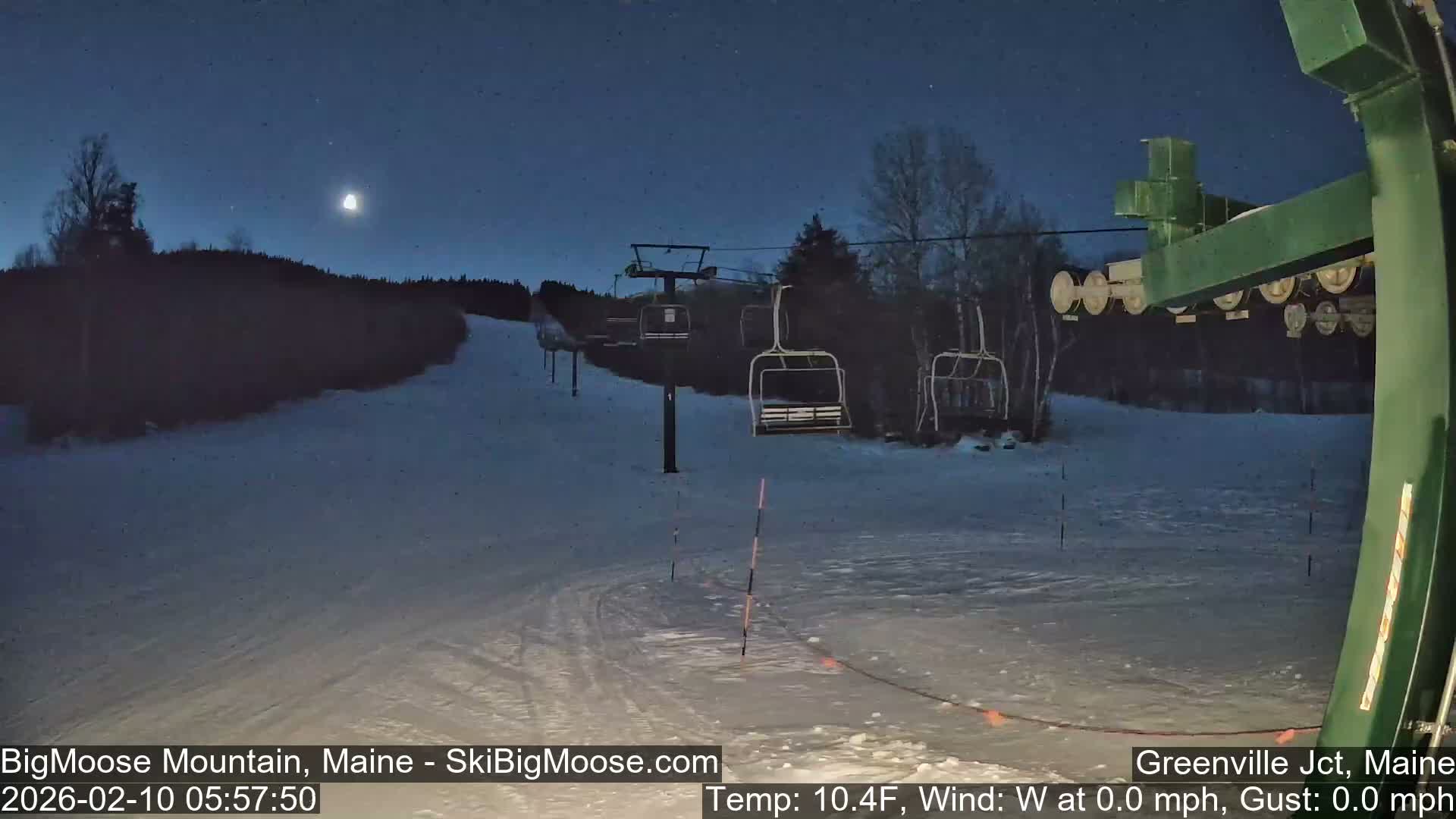 Big Moose Mountain Live Cam 2  Chairlift View - , Maine USA