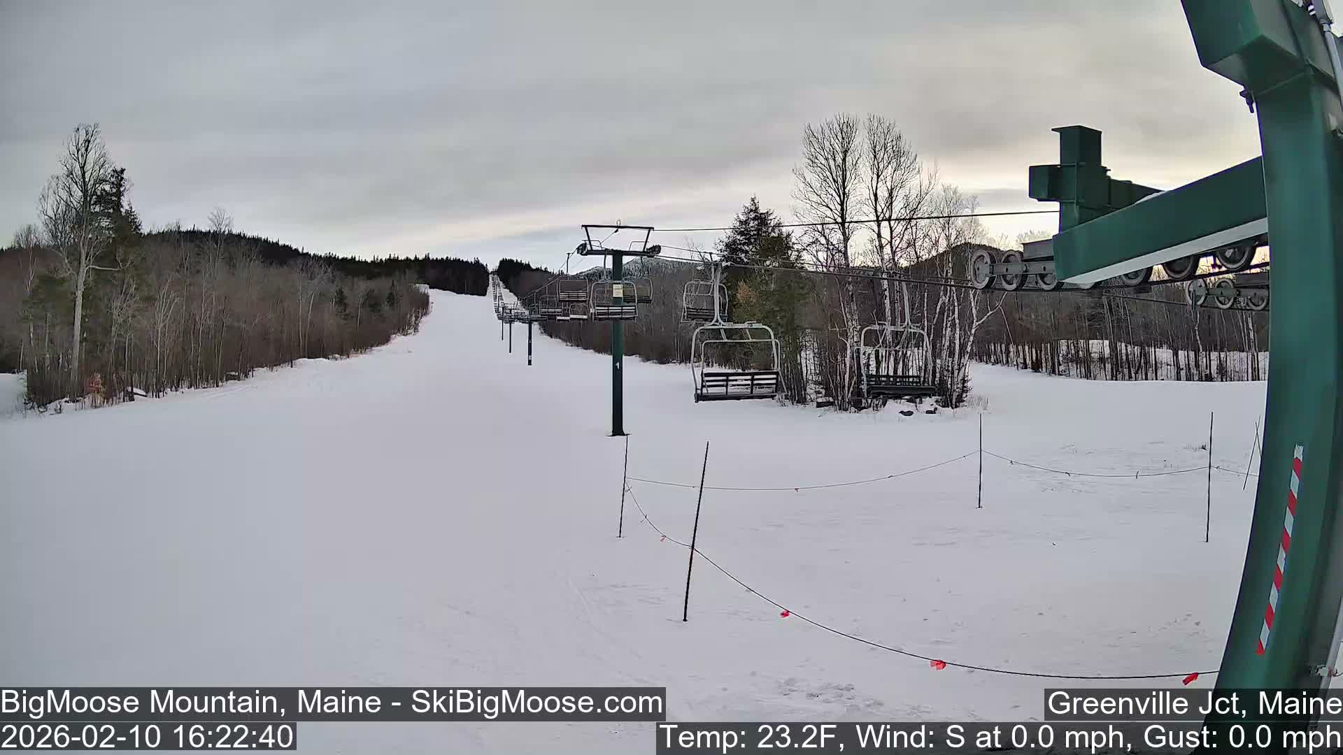 Big Moose Mountain Live Cam 2  Chairlift View - , Maine USA