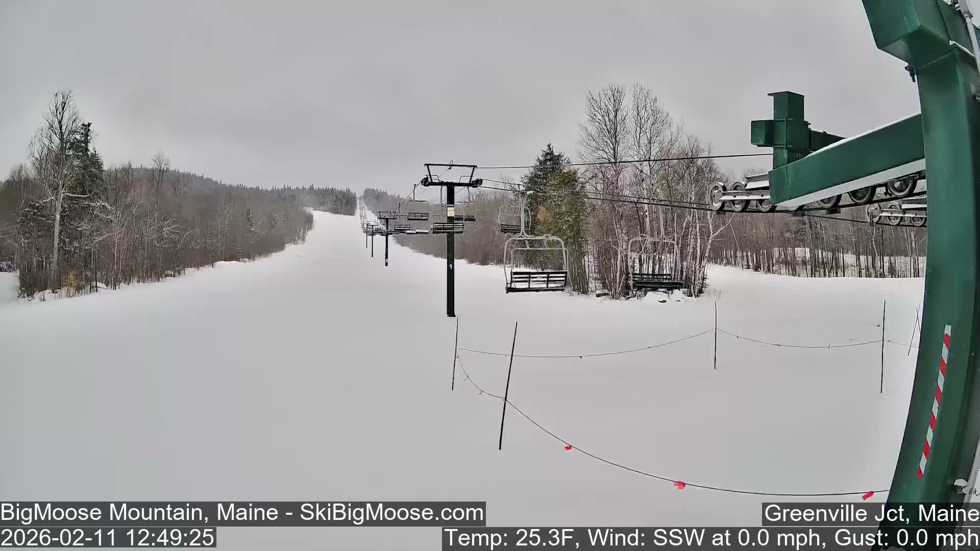 Big Moose Mountain Live Cam 2  Chairlift View - , Maine USA