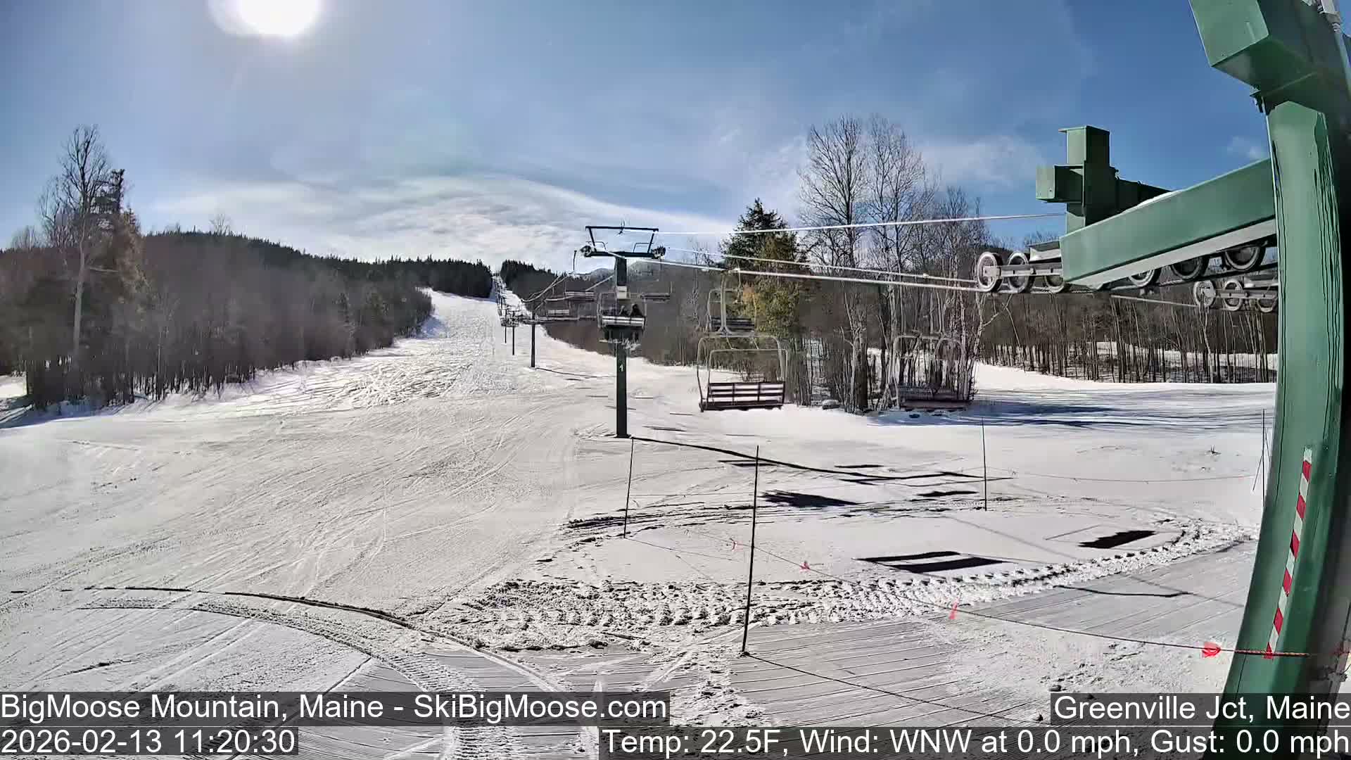 Big Moose Mountain Live Cam 2  Chairlift View - , Maine USA