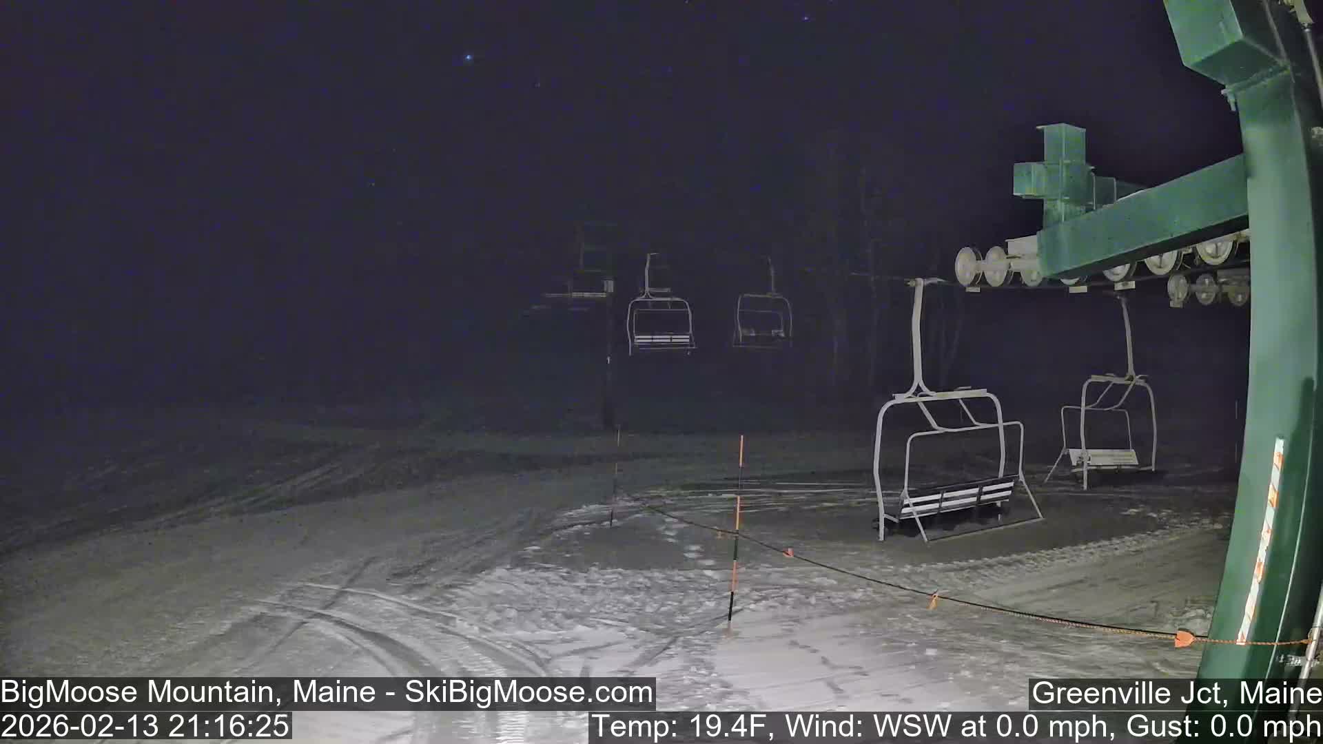 Big Moose Mountain Live Cam 2  Chairlift View - , Maine USA