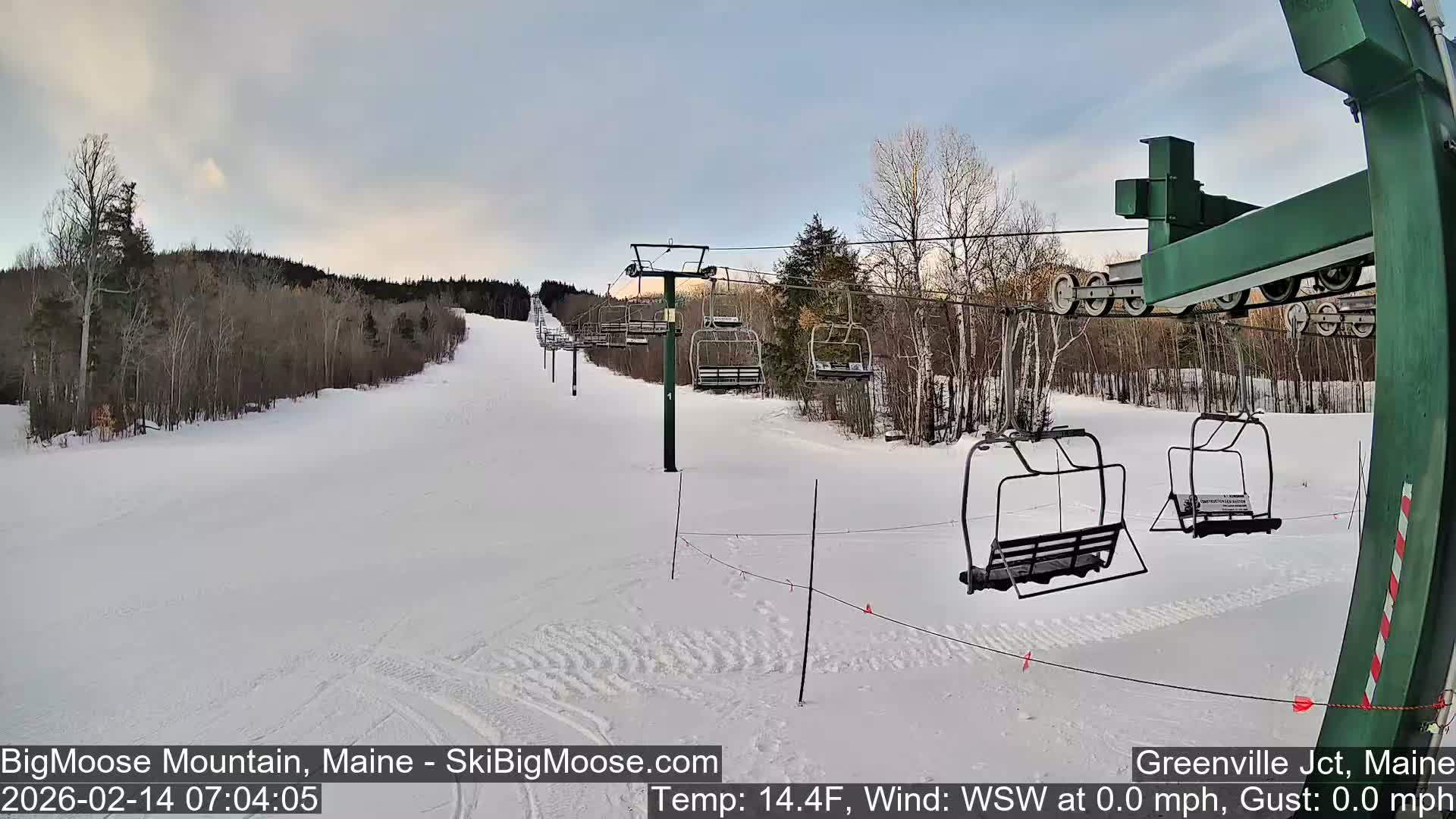 Big Moose Mountain Live Cam 2  Chairlift View - , Maine USA