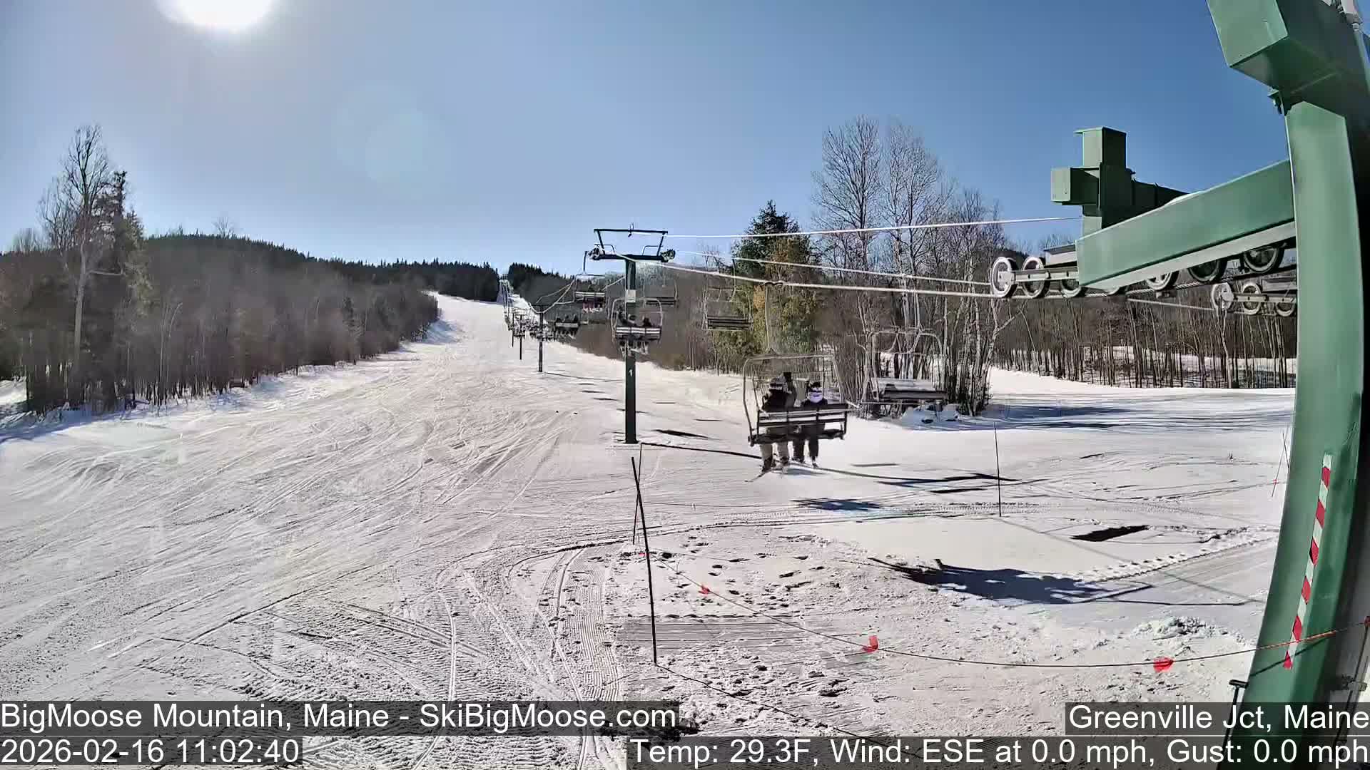 Big Moose Mountain Live Cam 2  Chairlift View - , Maine USA