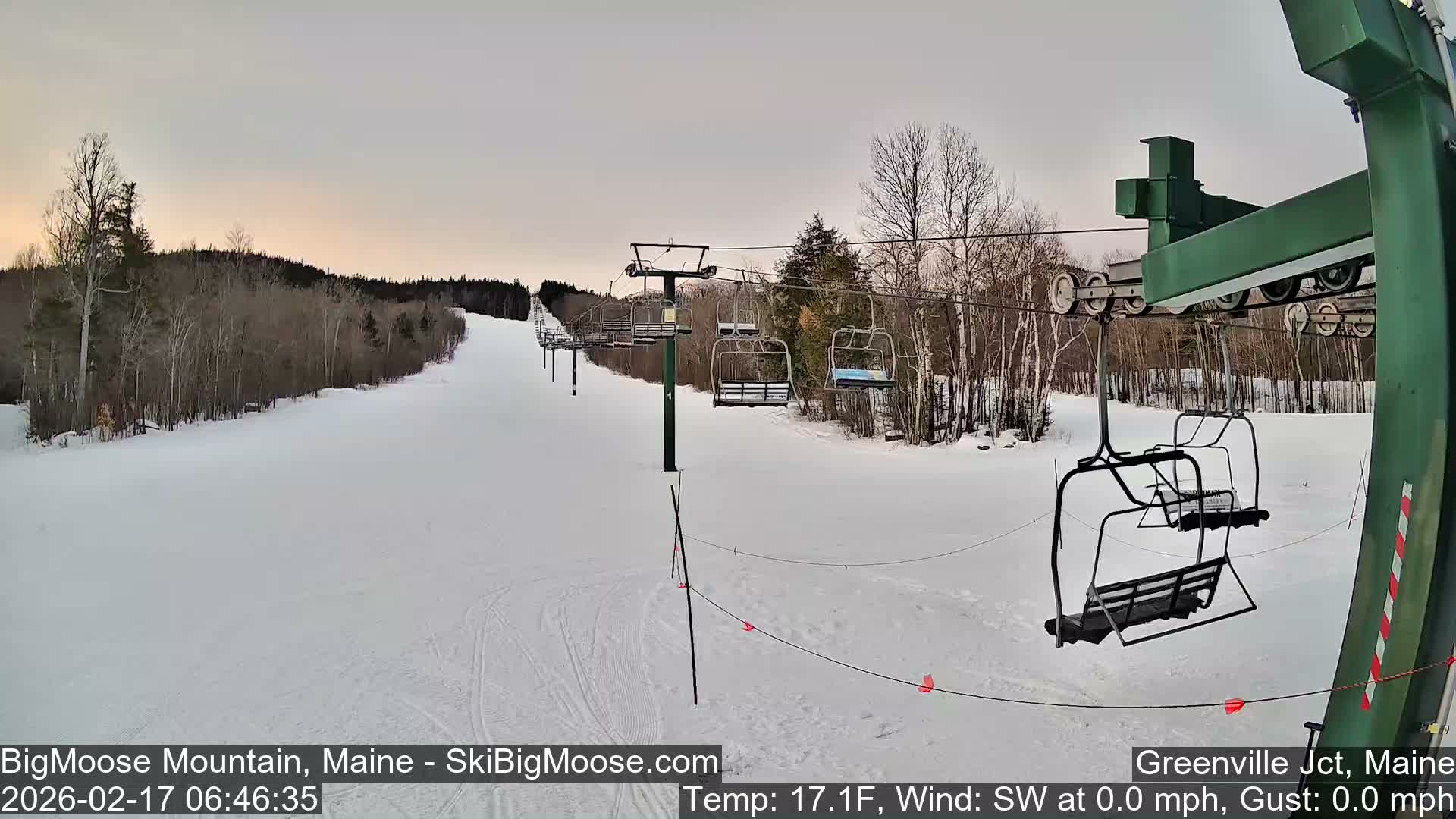 Big Moose Mountain Live Cam 2  Chairlift View - , Maine USA