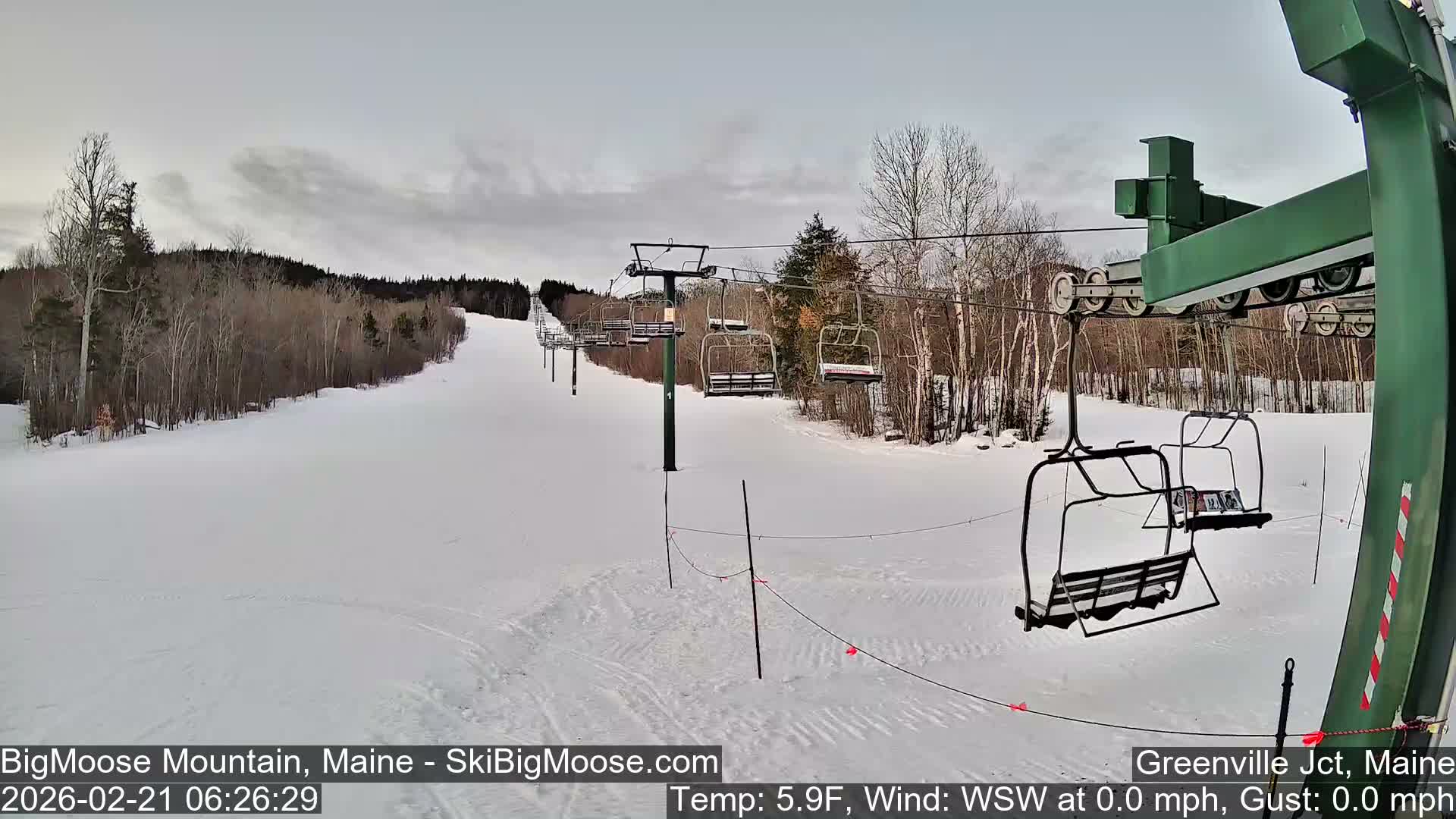 Big Moose Mountain Live Cam 2  Chairlift View - , Maine USA