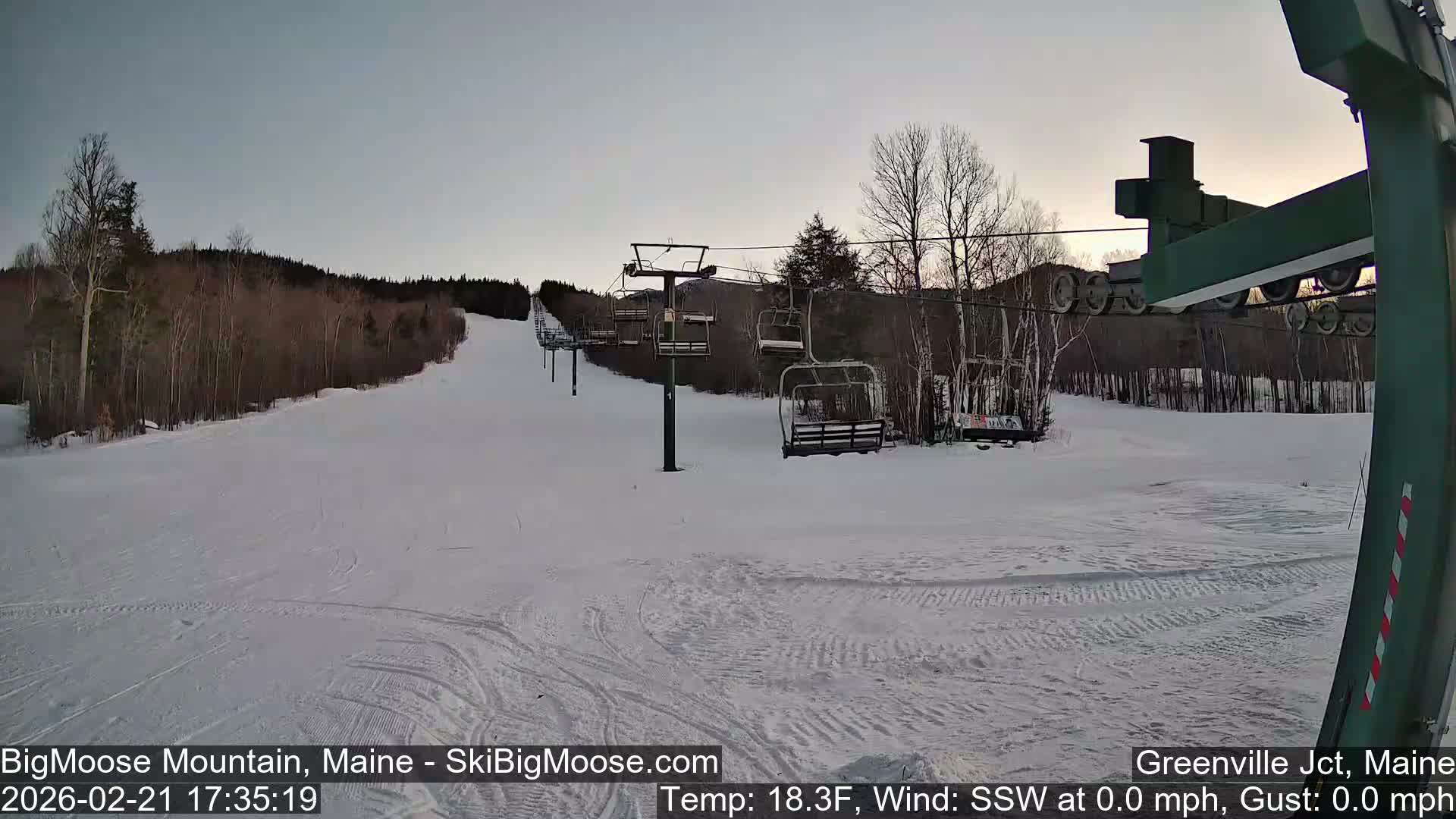 Big Moose Mountain Live Cam 2  Chairlift View - , Maine USA