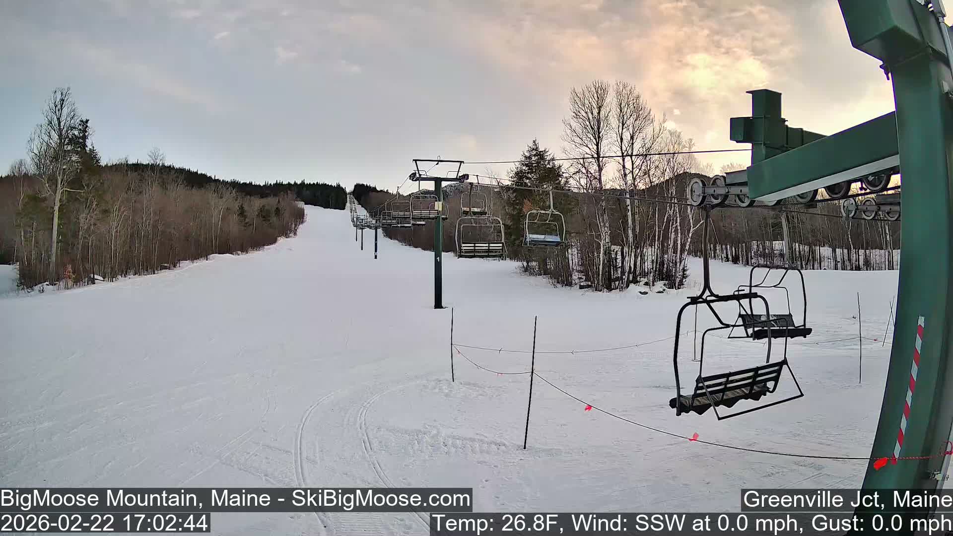 Big Moose Mountain Live Cam 2  Chairlift View - , Maine USA