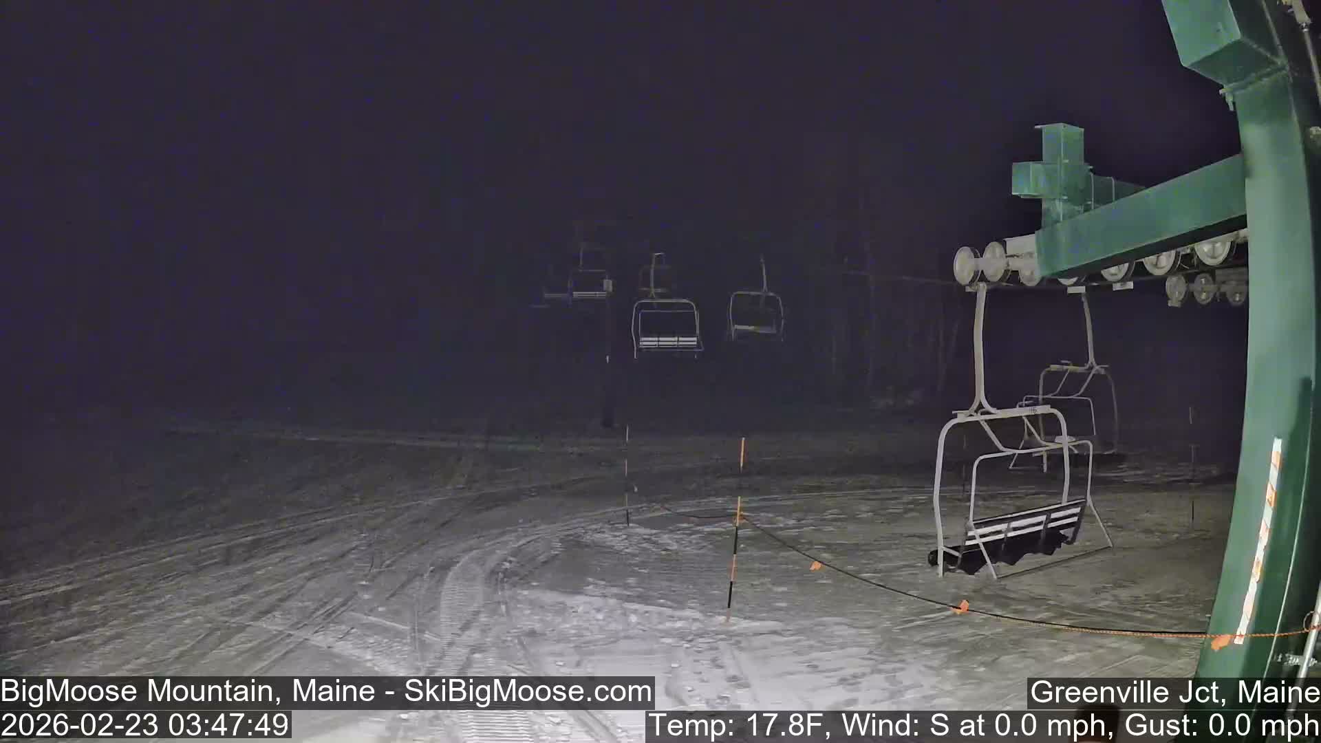 Big Moose Mountain Live Cam 2  Chairlift View - , Maine USA