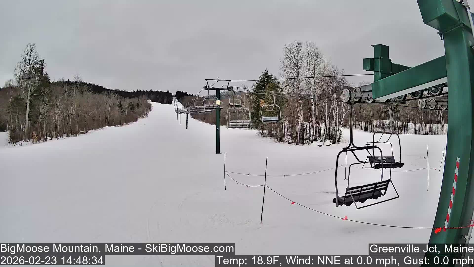 Big Moose Mountain Live Cam 2  Chairlift View - , Maine USA