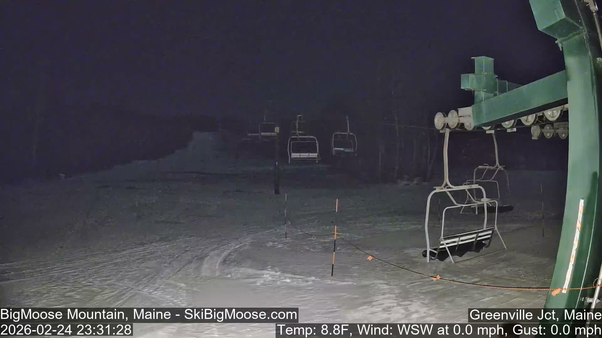 Big Moose Mountain Live Cam 2  Chairlift View - , Maine USA