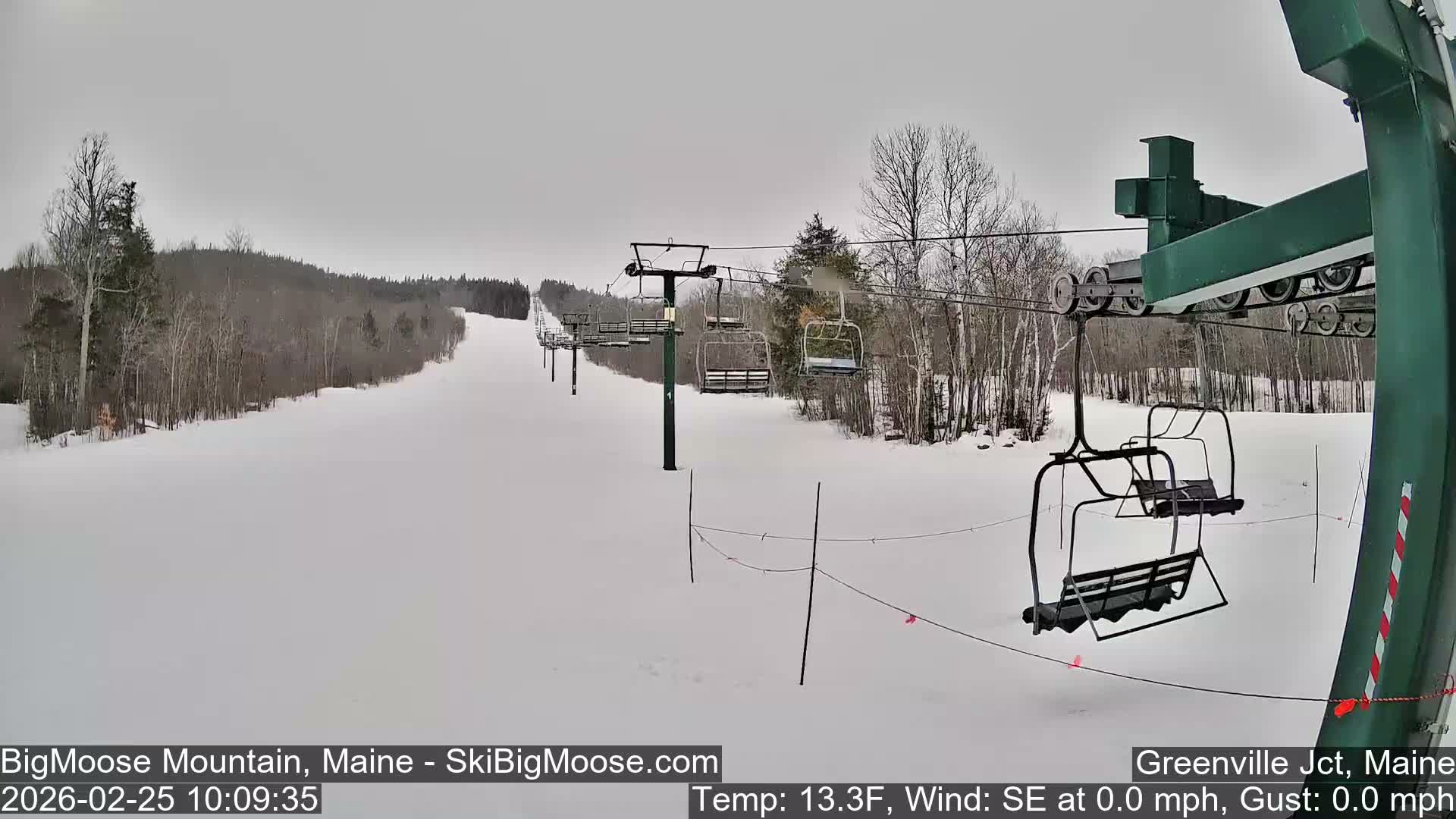 Big Moose Mountain Live Cam 2  Chairlift View - , Maine USA