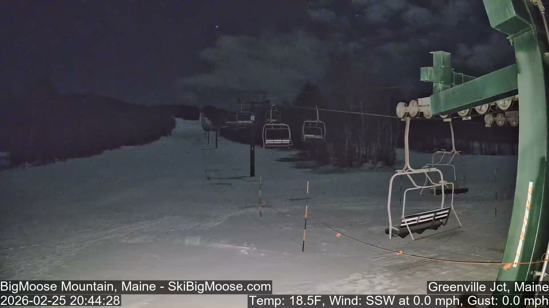 Big Moose Mountain Live Cam 2  Chairlift View - , Maine USA