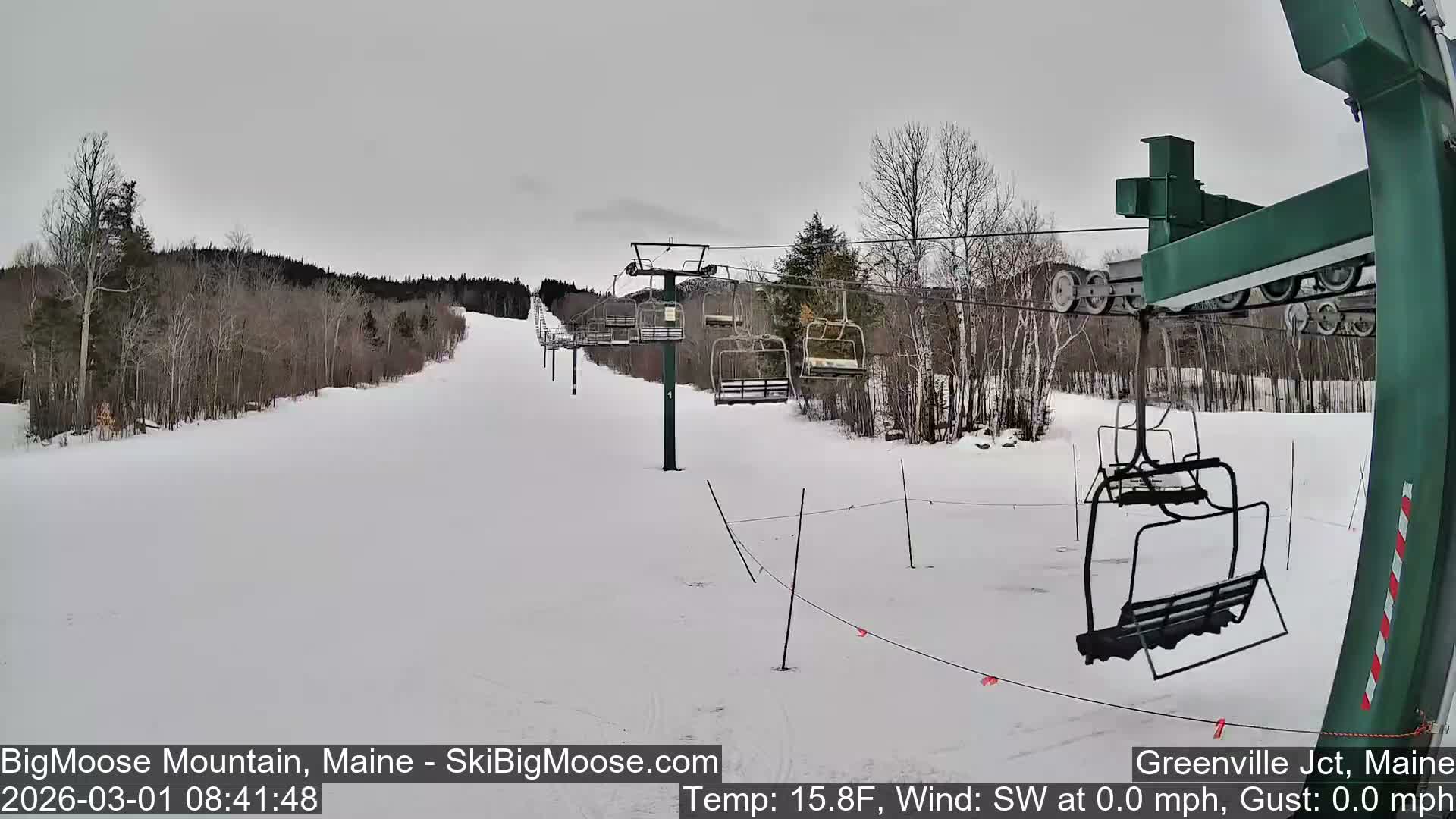 Big Moose Mountain Live Cam 2  Chairlift View - , Maine USA