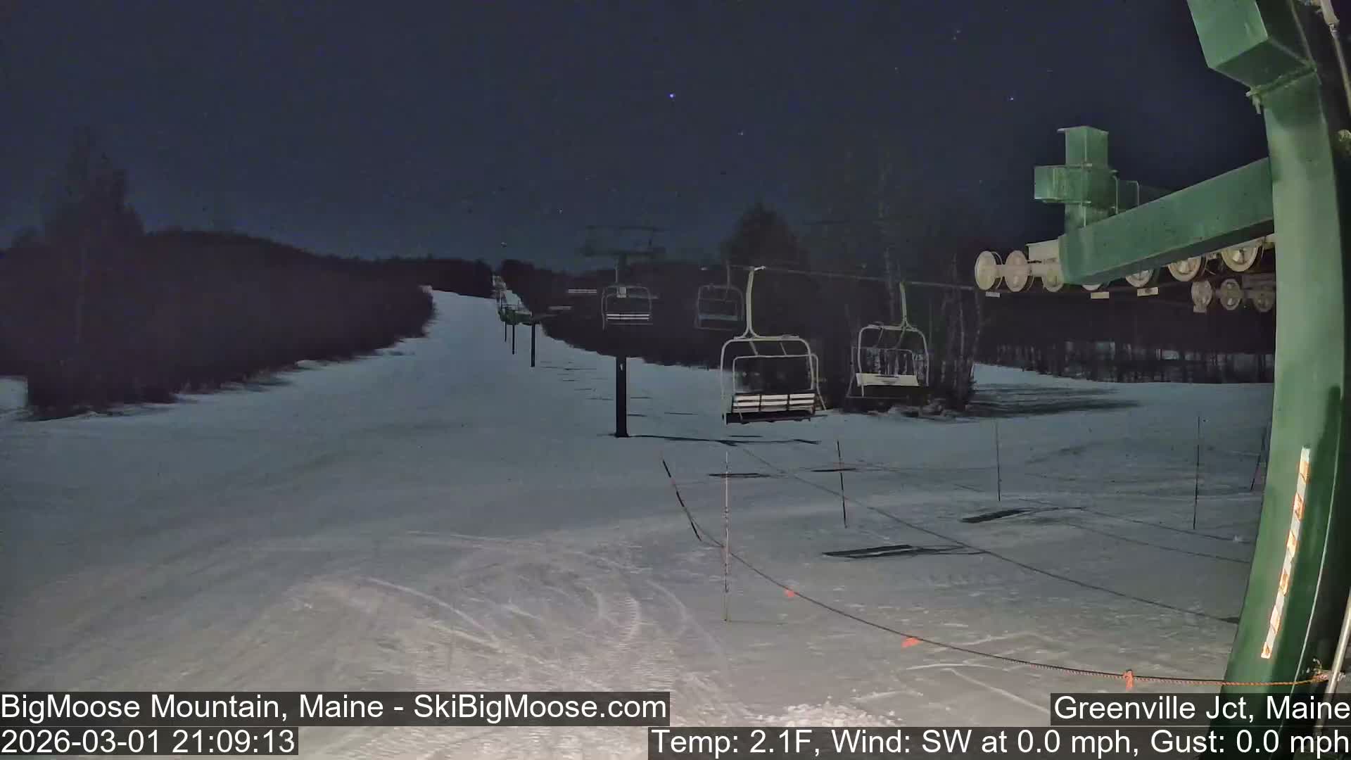 Big Moose Mountain Live Cam 2  Chairlift View - , Maine USA