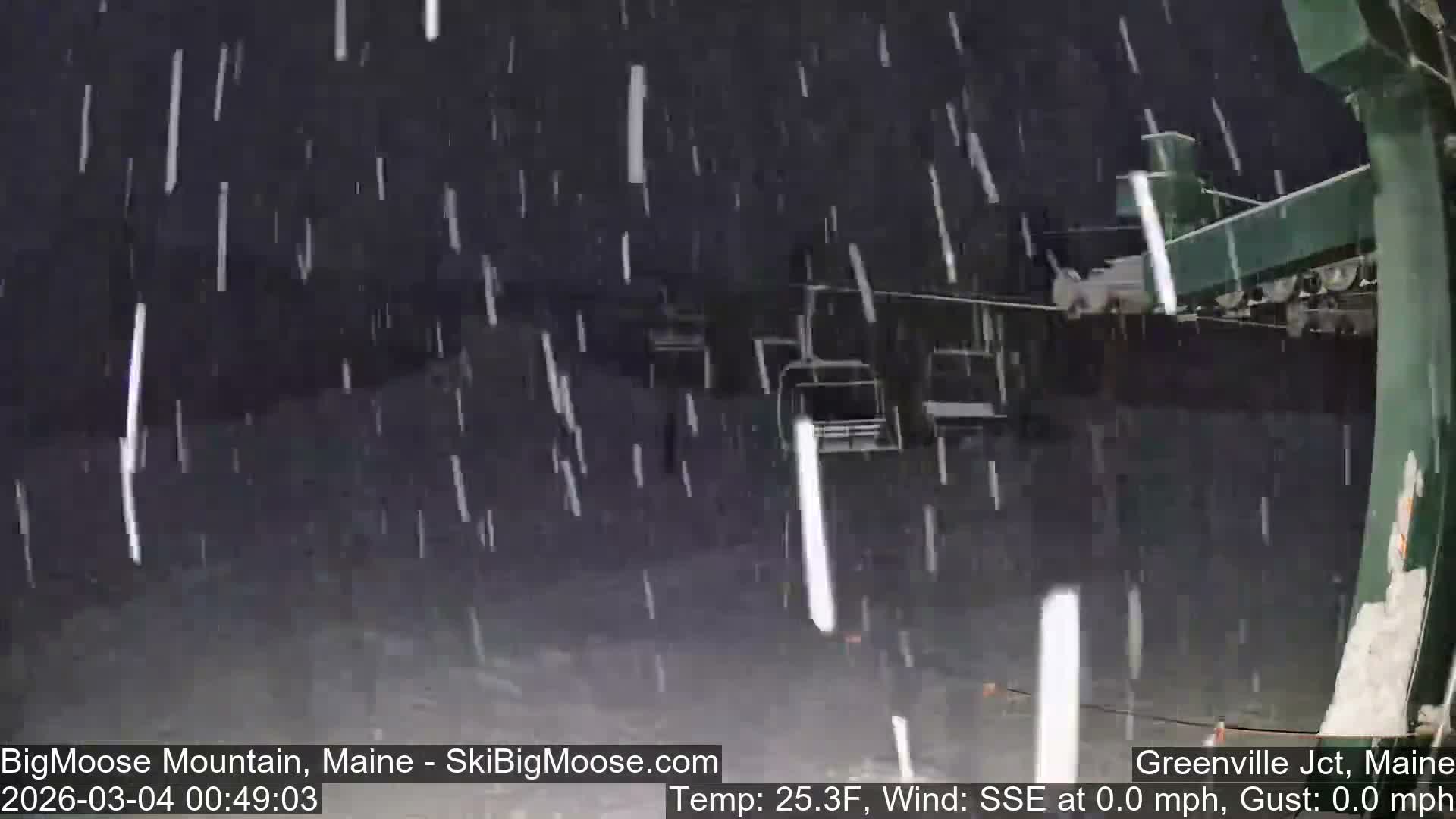 Big Moose Mountain Live Cam 2  Chairlift View - , Maine USA