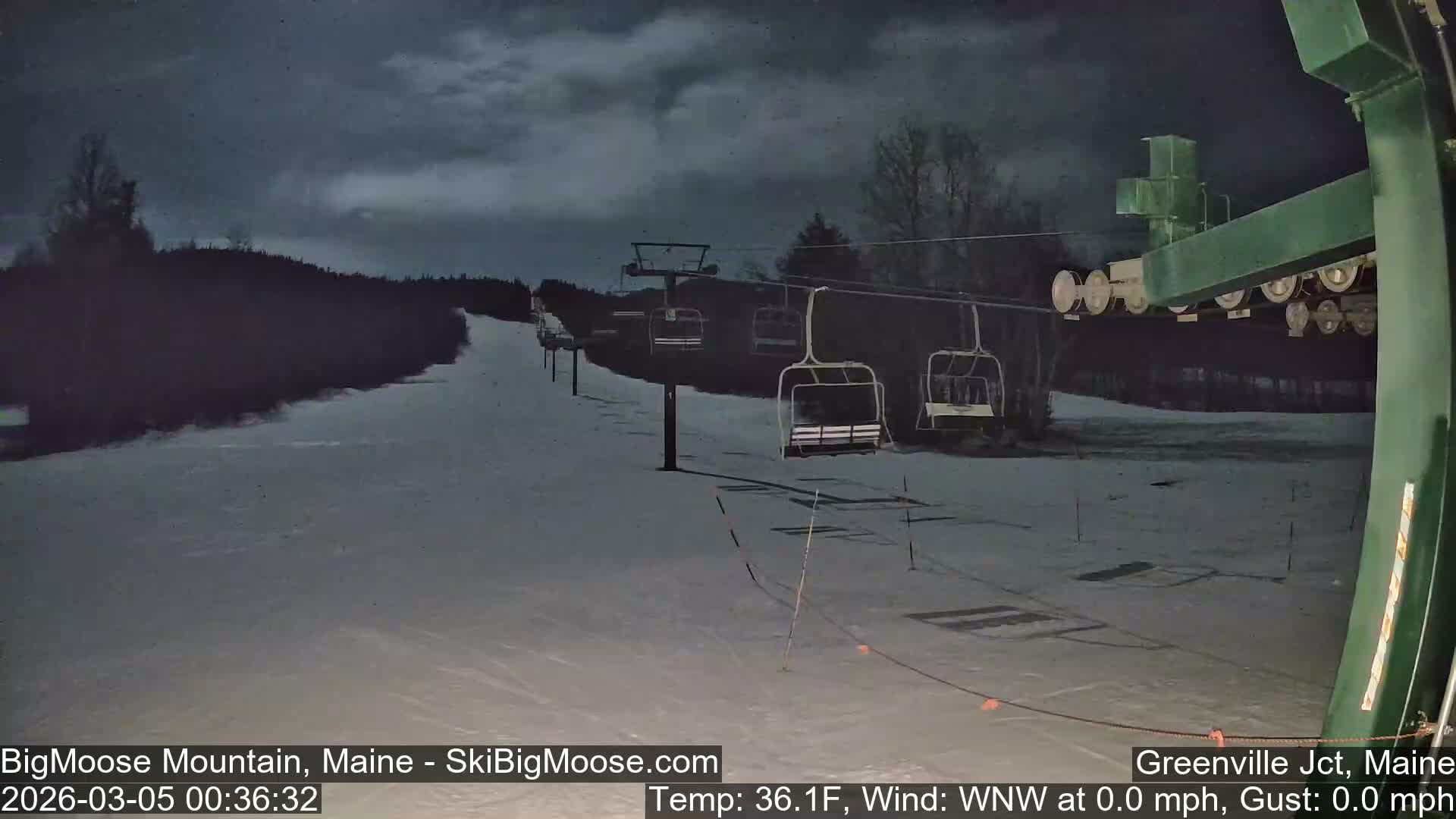 Big Moose Mountain Live Cam 2  Chairlift View - , Maine USA
