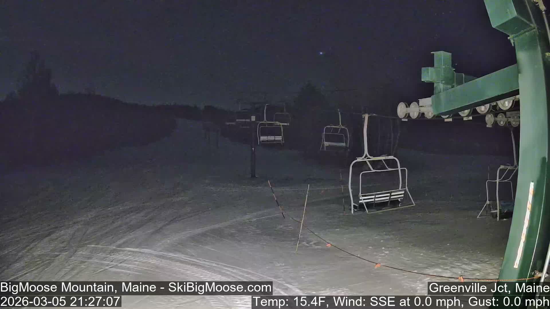 Big Moose Mountain Live Cam 2  Chairlift View - , Maine USA