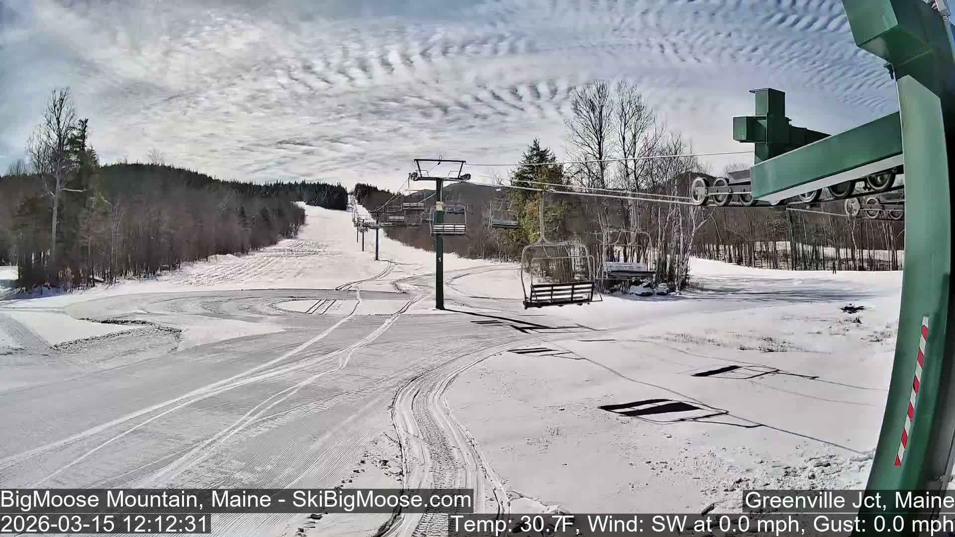 Big Moose Mountain Live Cam 2  Chairlift View - , Maine USA