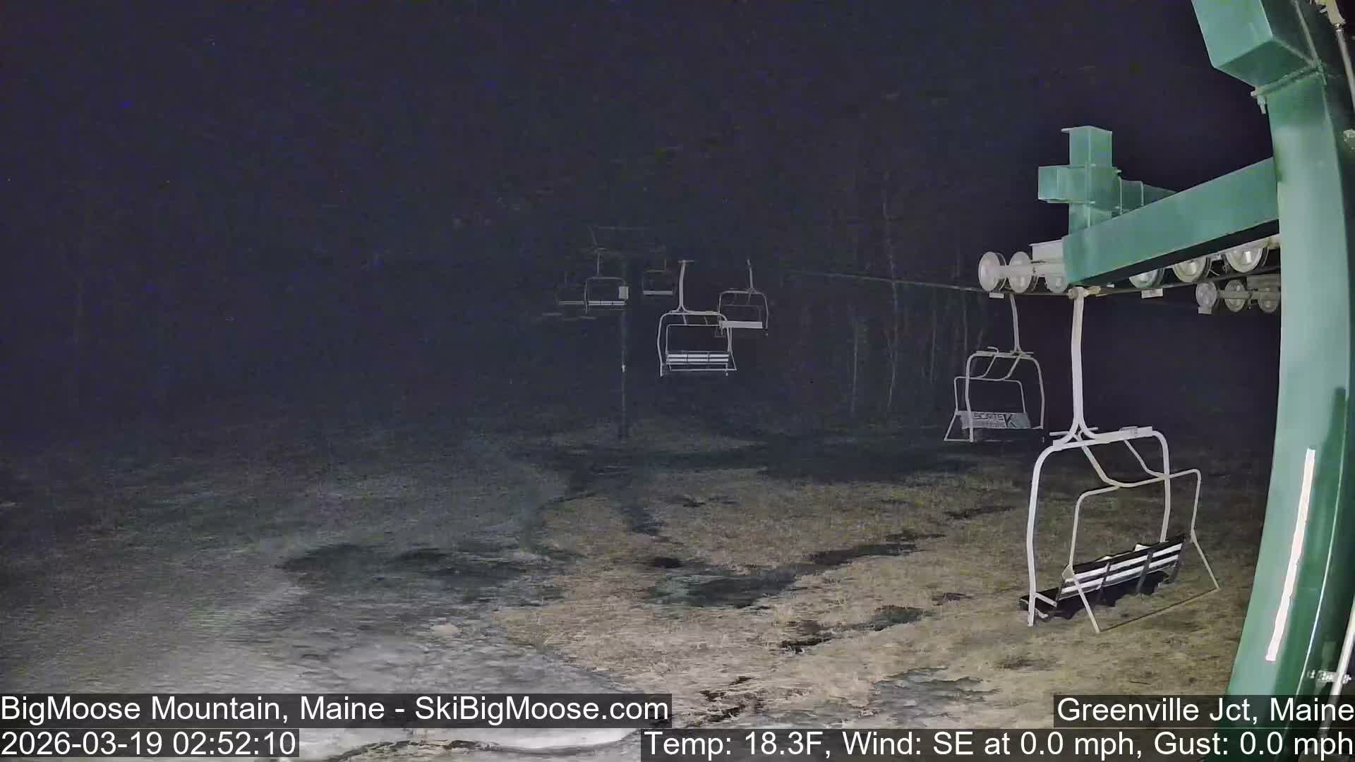 Big Moose Mountain Live Cam 2  Chairlift View - , Maine USA