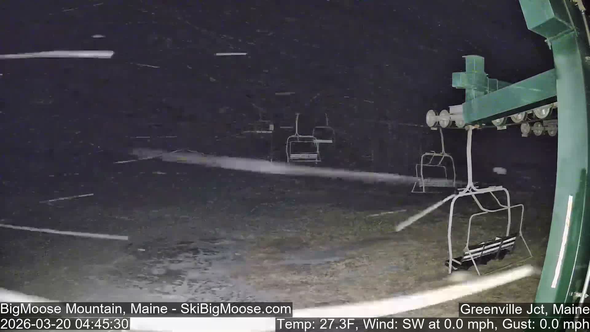 Big Moose Mountain Live Cam 2  Chairlift View - , Maine USA