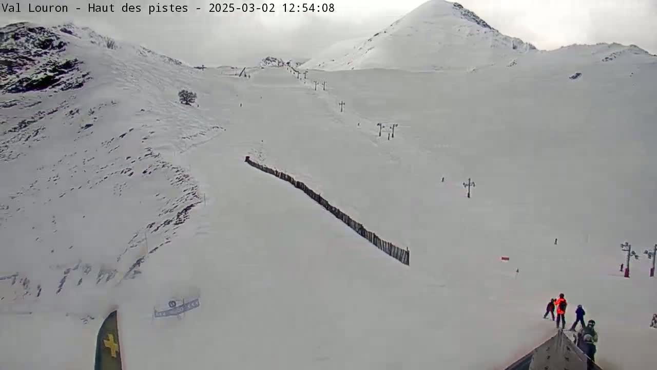 Loudenvielle, Val Louron Ski Slopes Live Cam - Bagnères-de-Bigorre, Hautes-Pyrenees, 	Occitanie, France