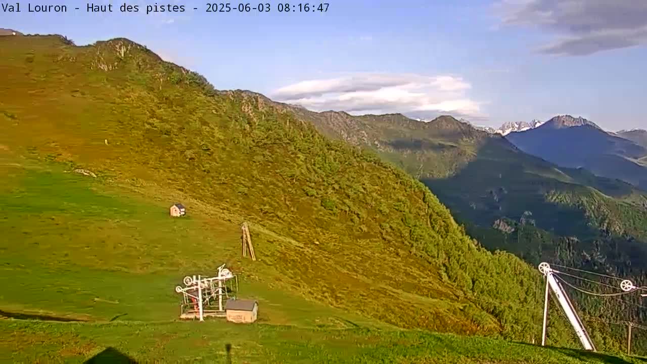 Loudenvielle, Val Louron Ski Slopes Live Cam - Bagnères-de-Bigorre, Hautes-Pyrenees, 	Occitanie, France