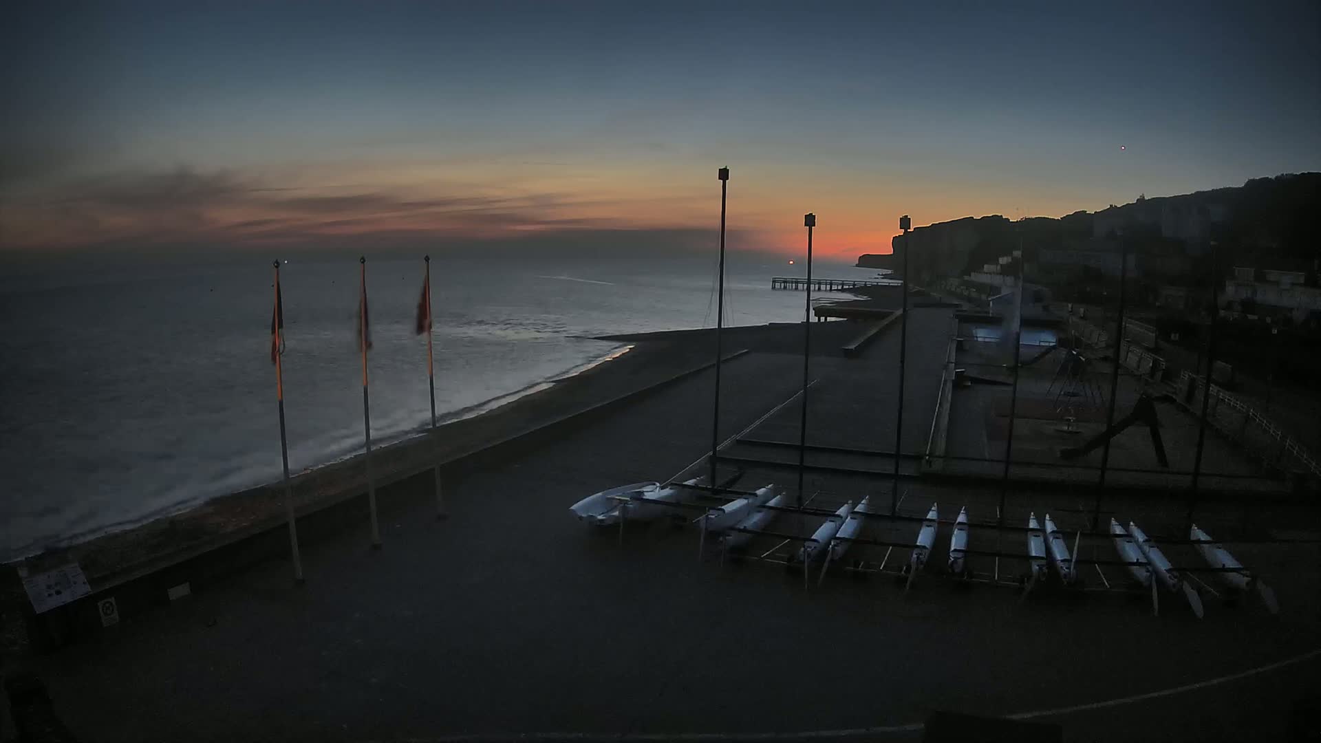 Plage de Veules-les-Roses Beach Live Cam - Dieppe, Seine-Maritime, Normandie, France