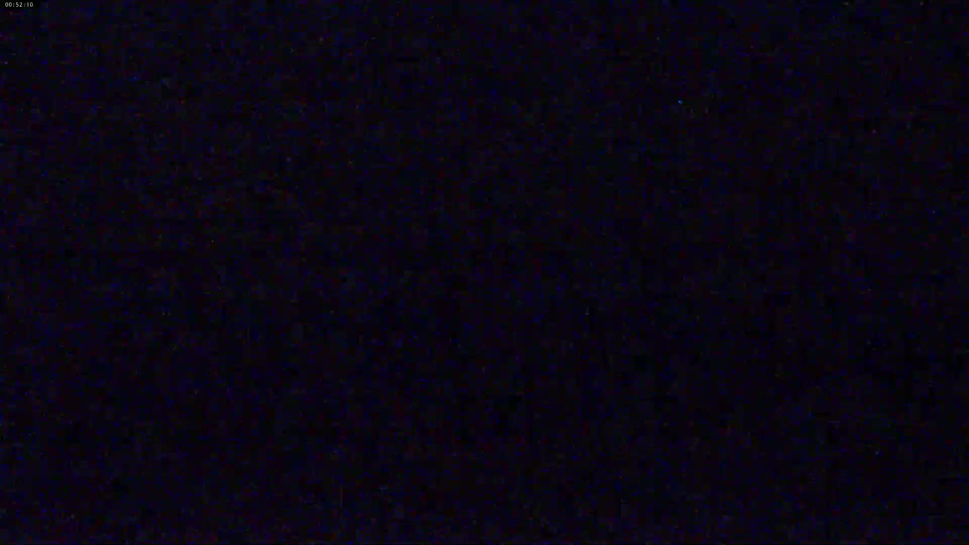 The image shows a completely dark scene.