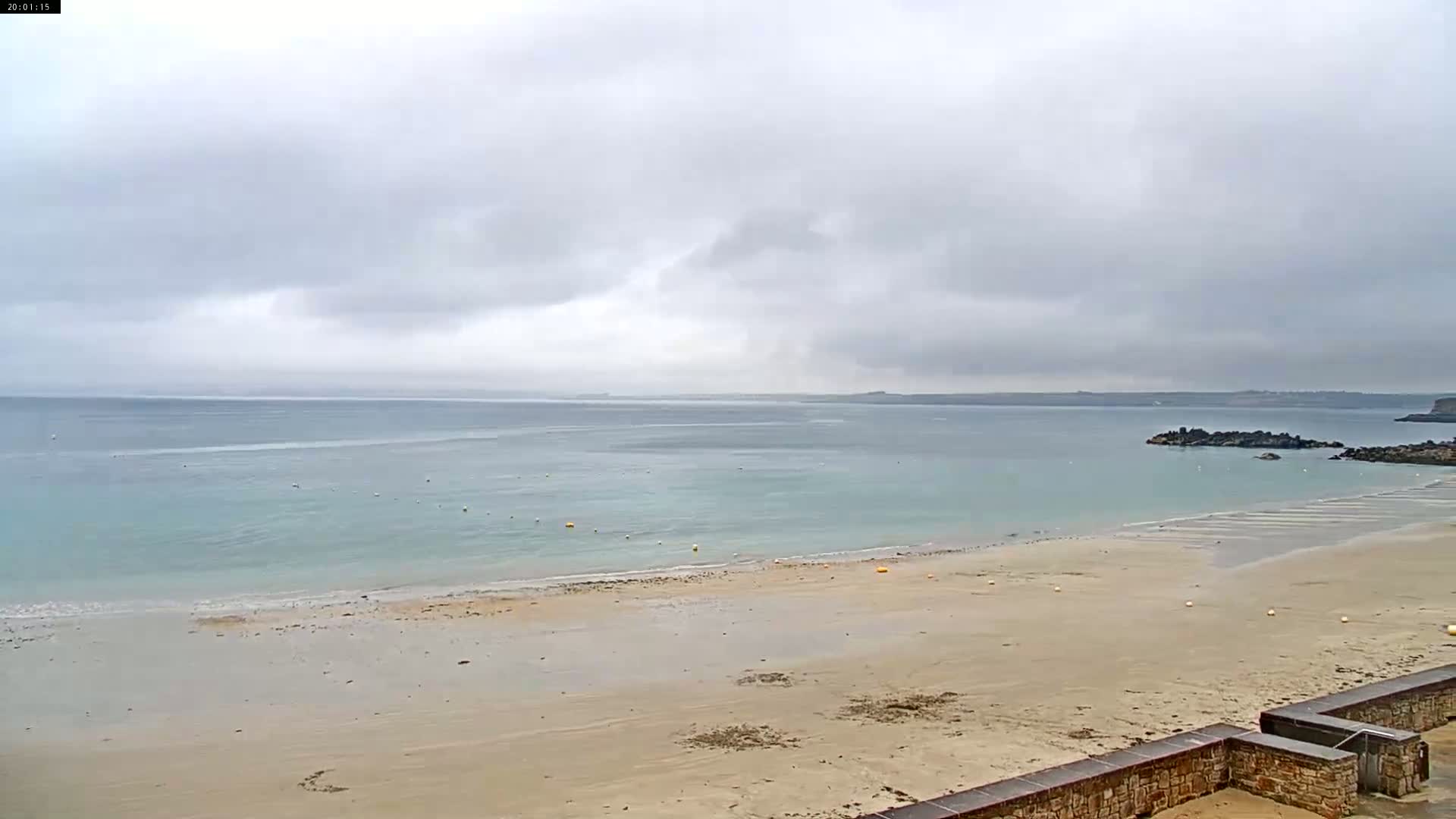 Douarnenez, Les Sables Blancs Beach Live Cam - Quimper, Finistère, Bretagne, France