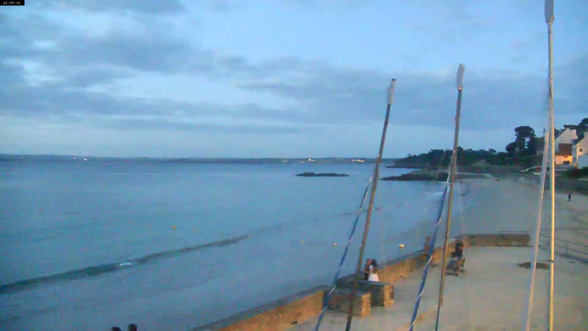 Douarnenez, Les Sables Blancs Beach Live Cam - Quimper, Finistère, Bretagne, France